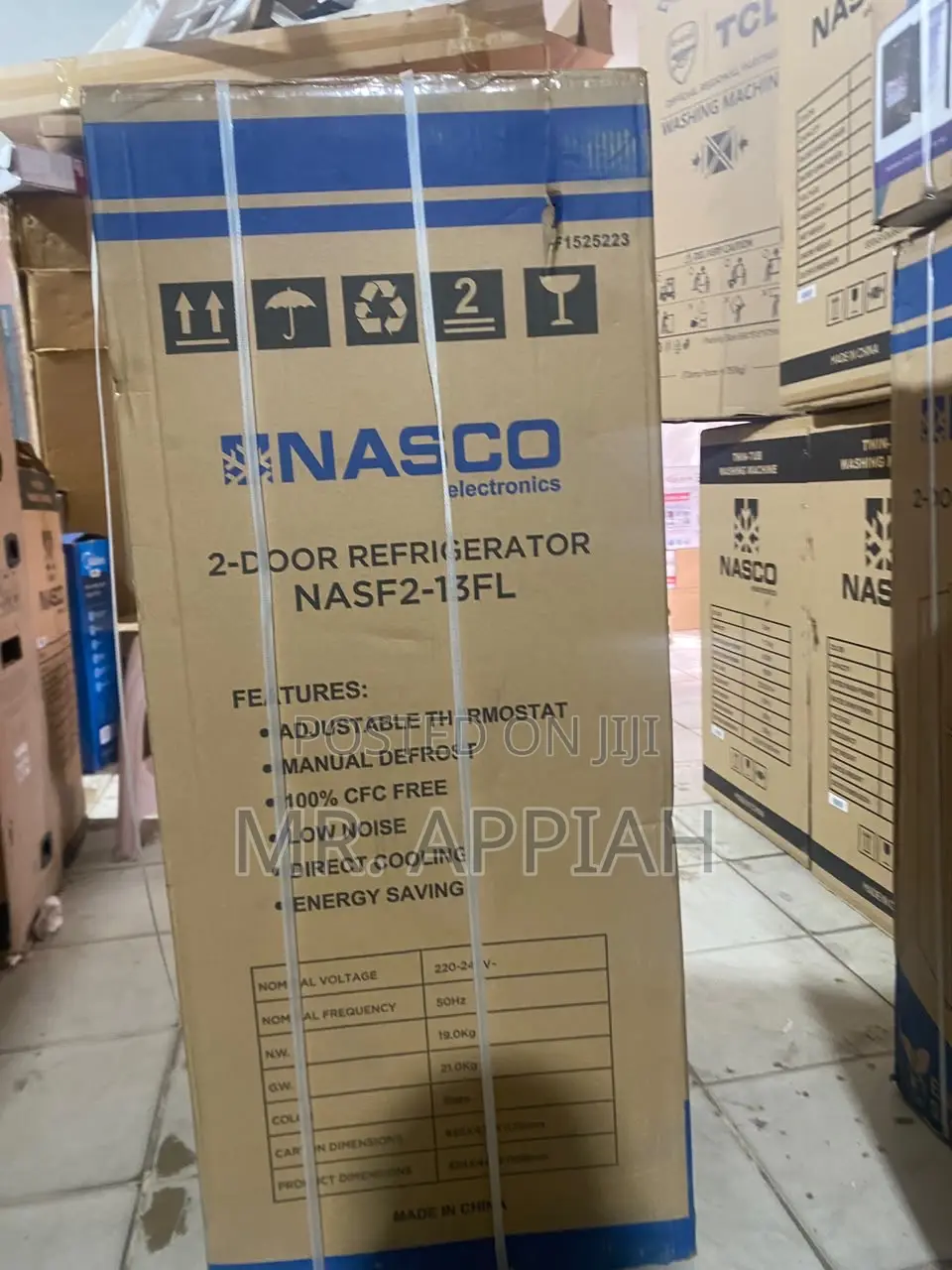 Extremely Affordable Nasco NASF2-13FL 112L Double Door Refrigerator 