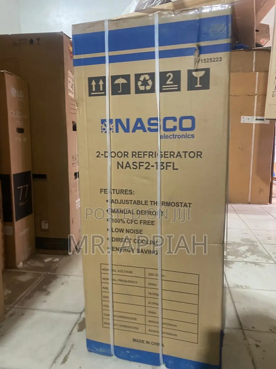 Extremely Durable Nasco NASF2-13FL 2 Door Refrigerator 