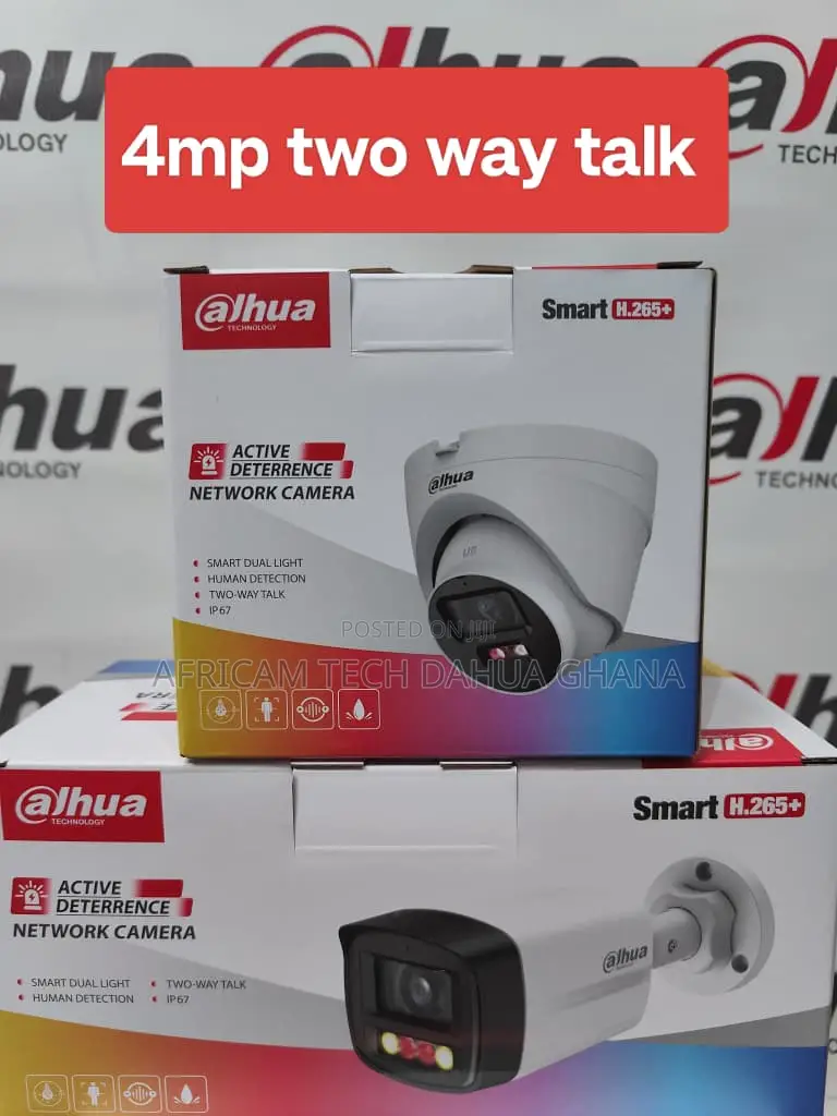 Dahua CCTV 4mp Ip Two Way Talk Network Cam.