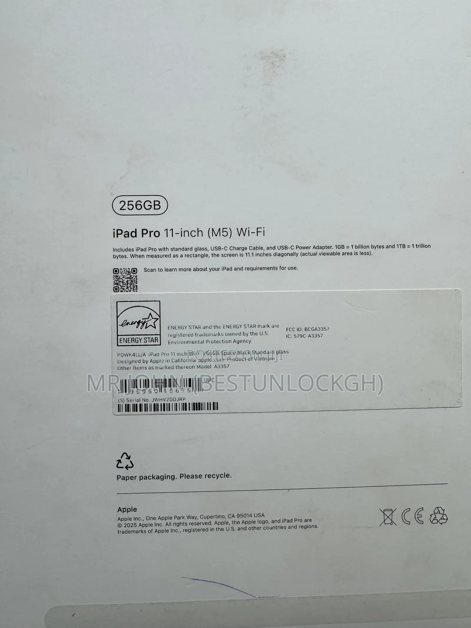 Apple iPad Pro 11 (2025) 256 GB Gray