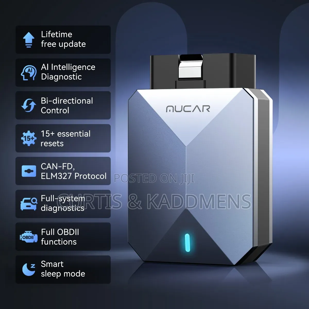 Mucar BT200 Max Bluetooth OBD2 Diagnostic Scanner Free Lifetime Update