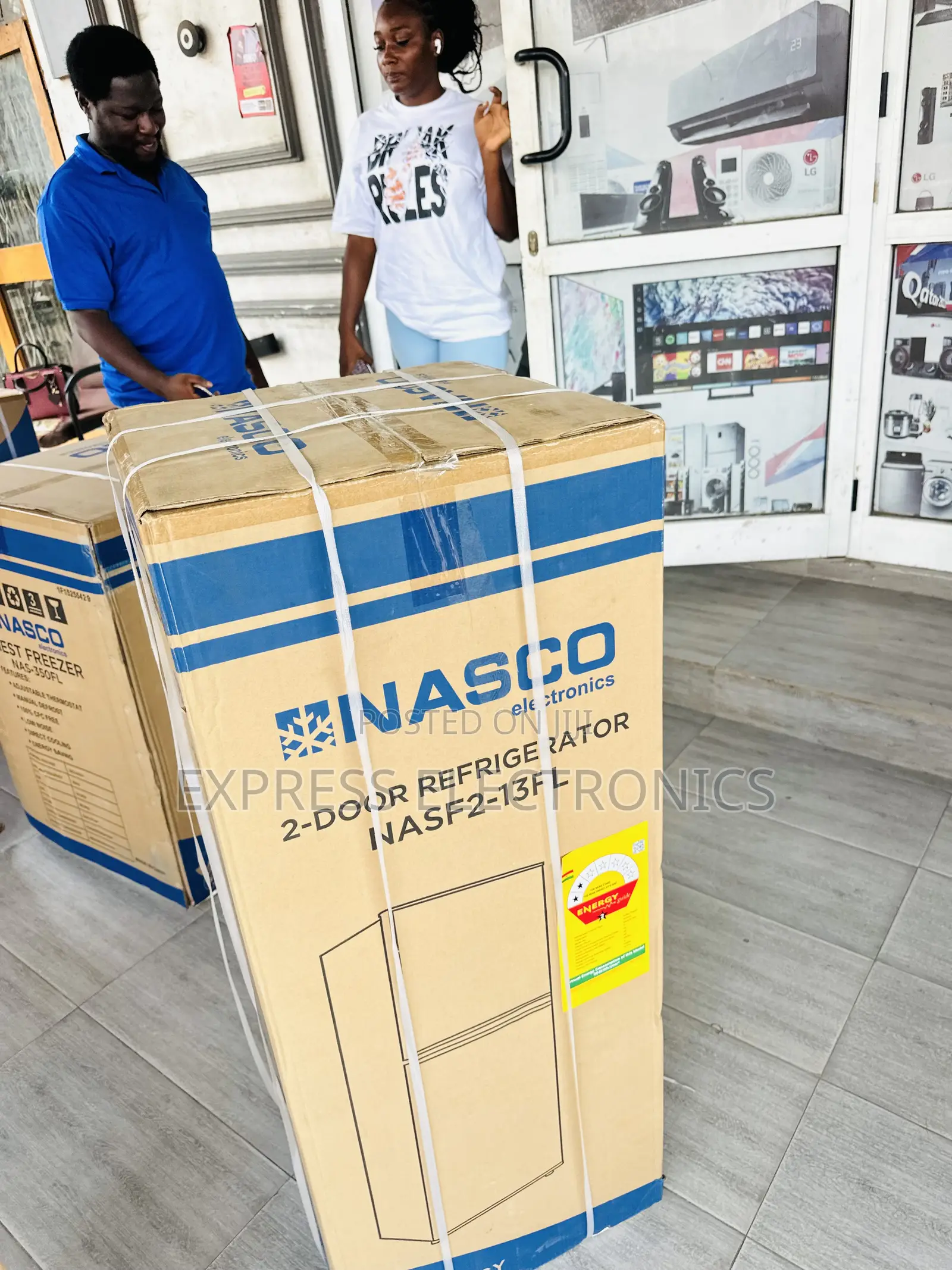 NASF2-13fl Double Door Fridge Nasco