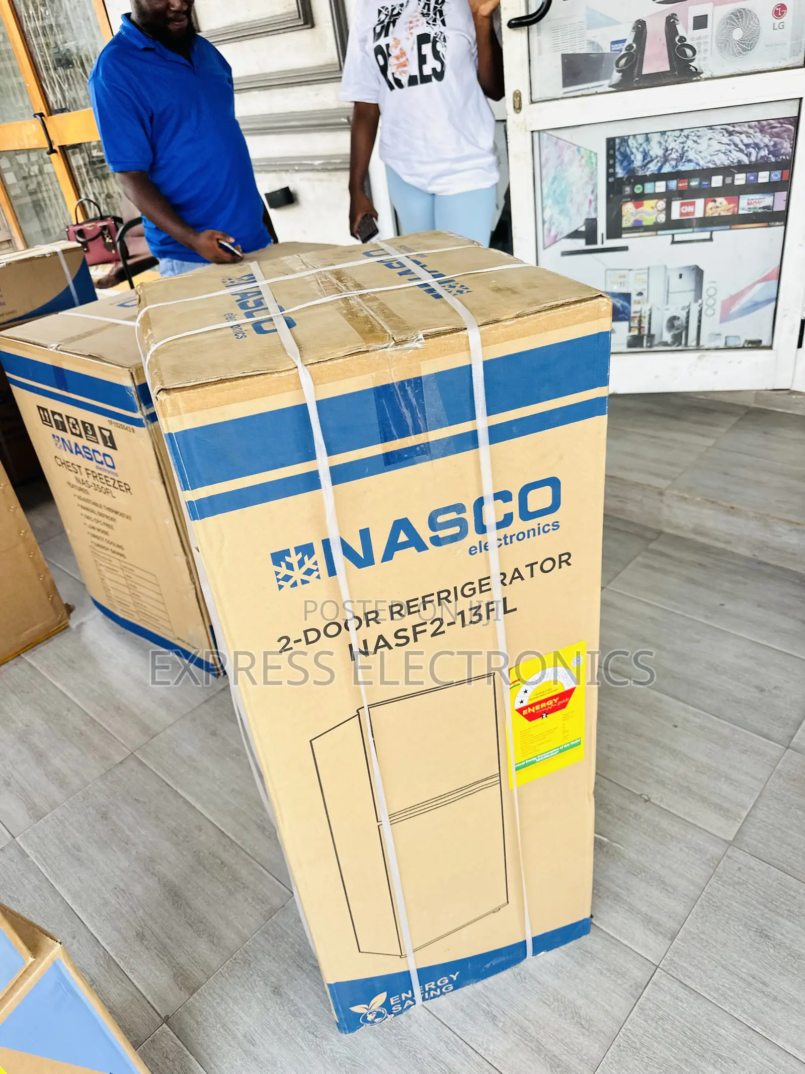 NASF2-13fl Double Door Fridge Nasco