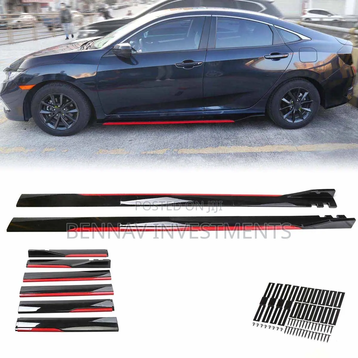 Universal Running Board Side Kit/Skirt/Lip Spoiler