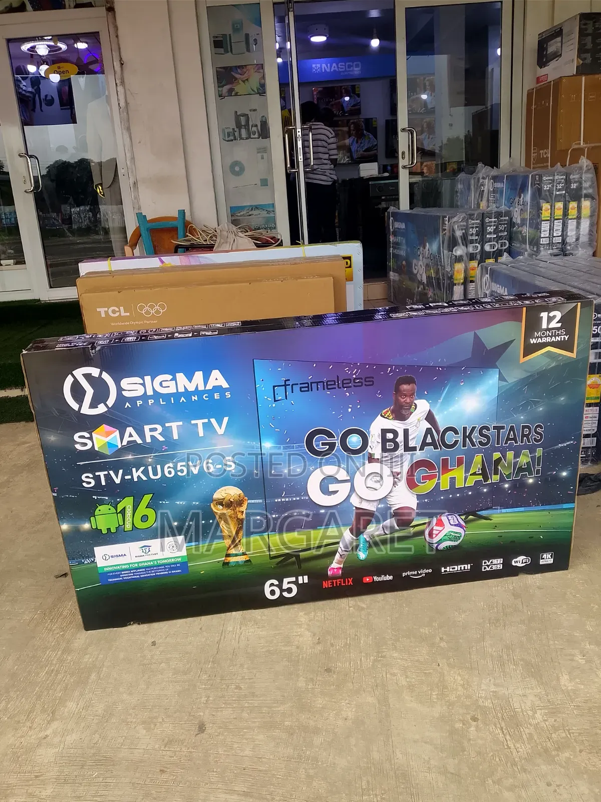 65 Inches Smart Uhd Sigma TV