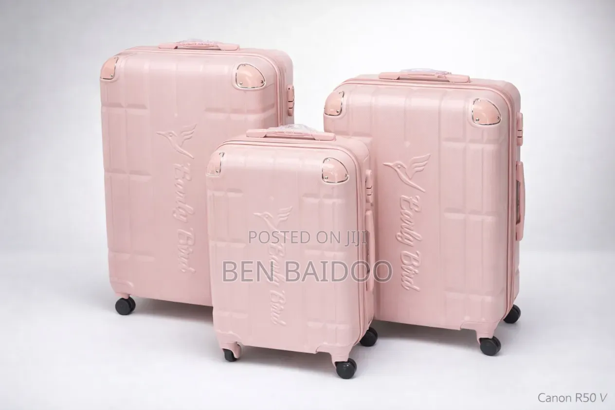 Plastic Travelling Bags 3in1 (3 Set Solid Travelling Luggage)