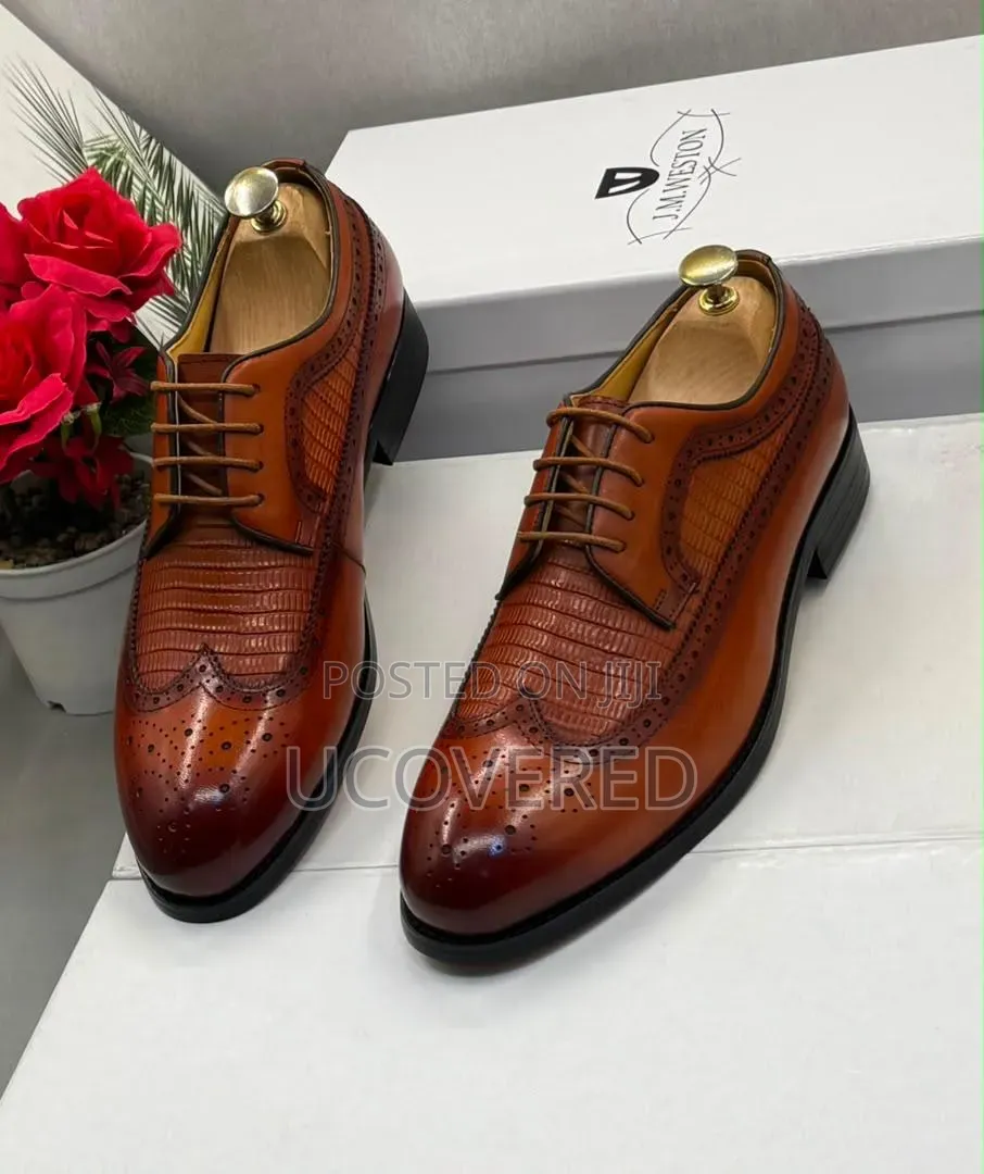 J.M. Weston Black/Brown Dress Shoes