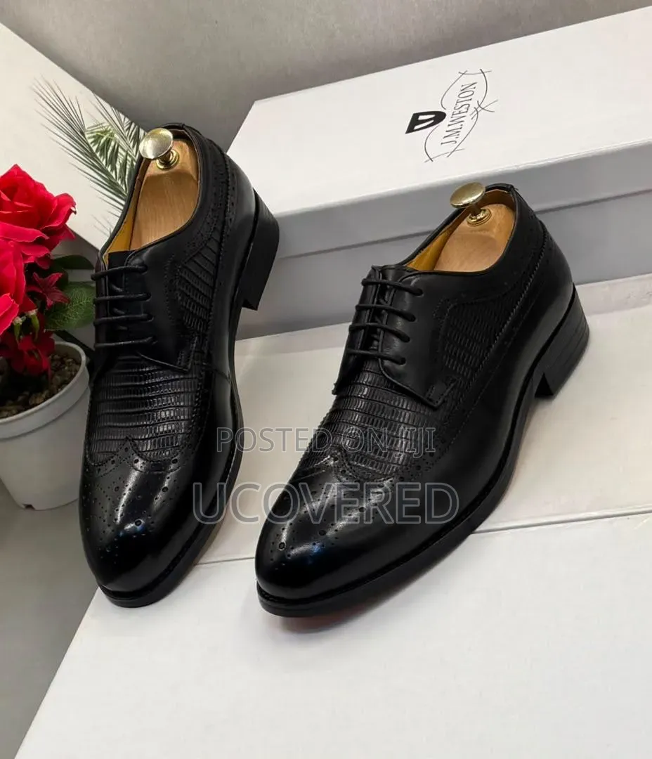 J.M. Weston Black/Brown Dress Shoes
