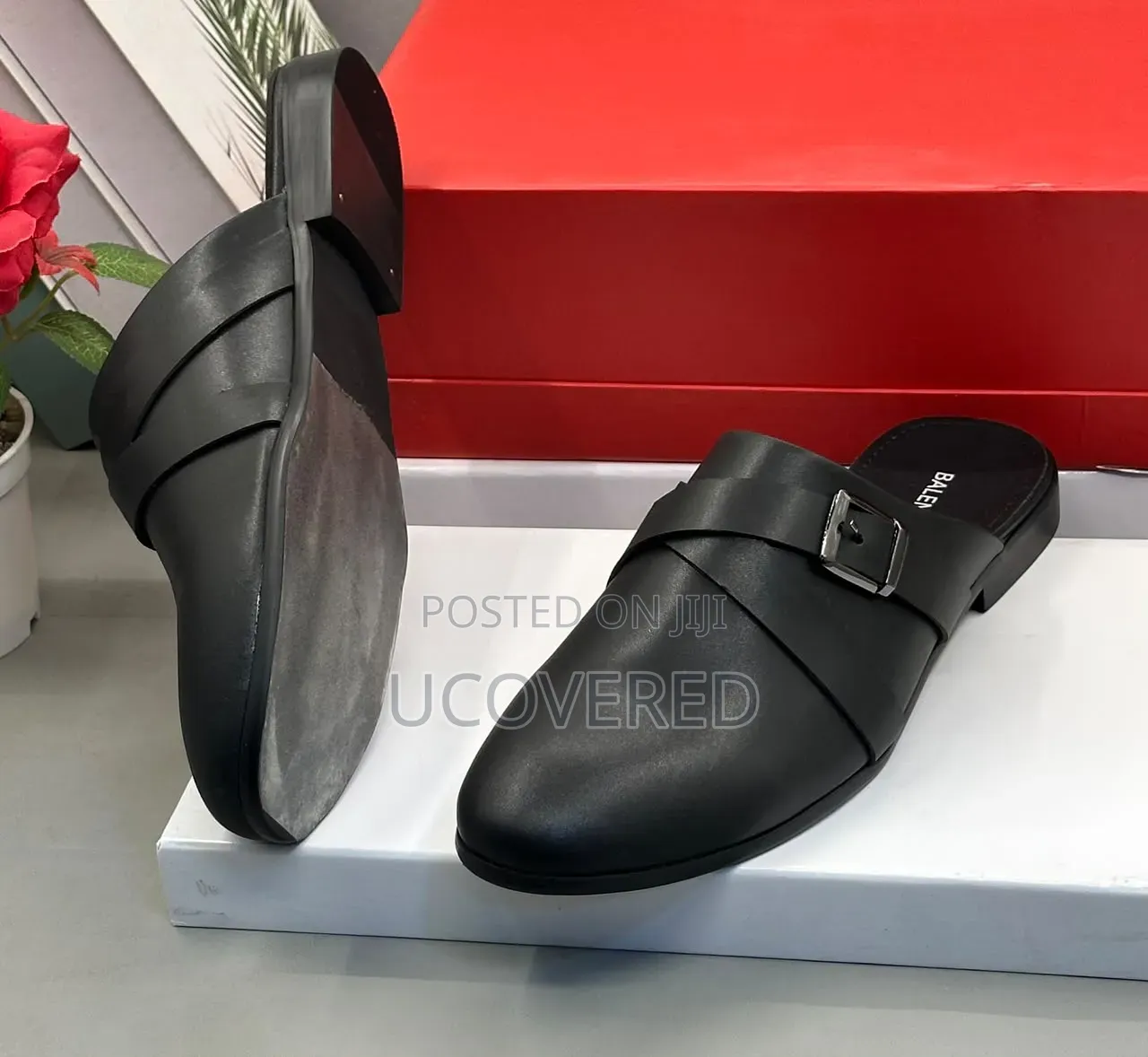 Balenciaga Men's Leather Half Shoes