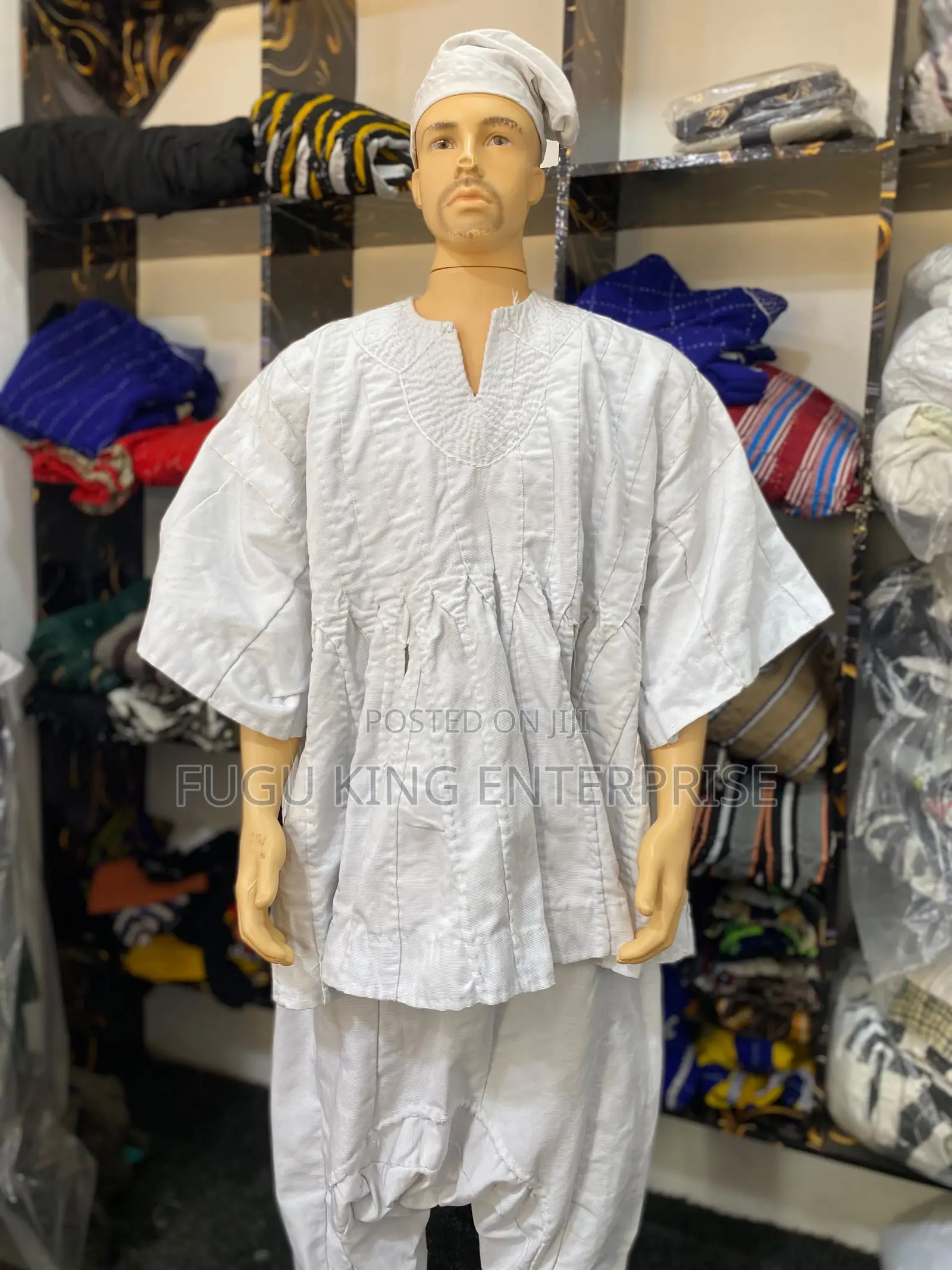All White Fugu Wear Both for Men and Women
