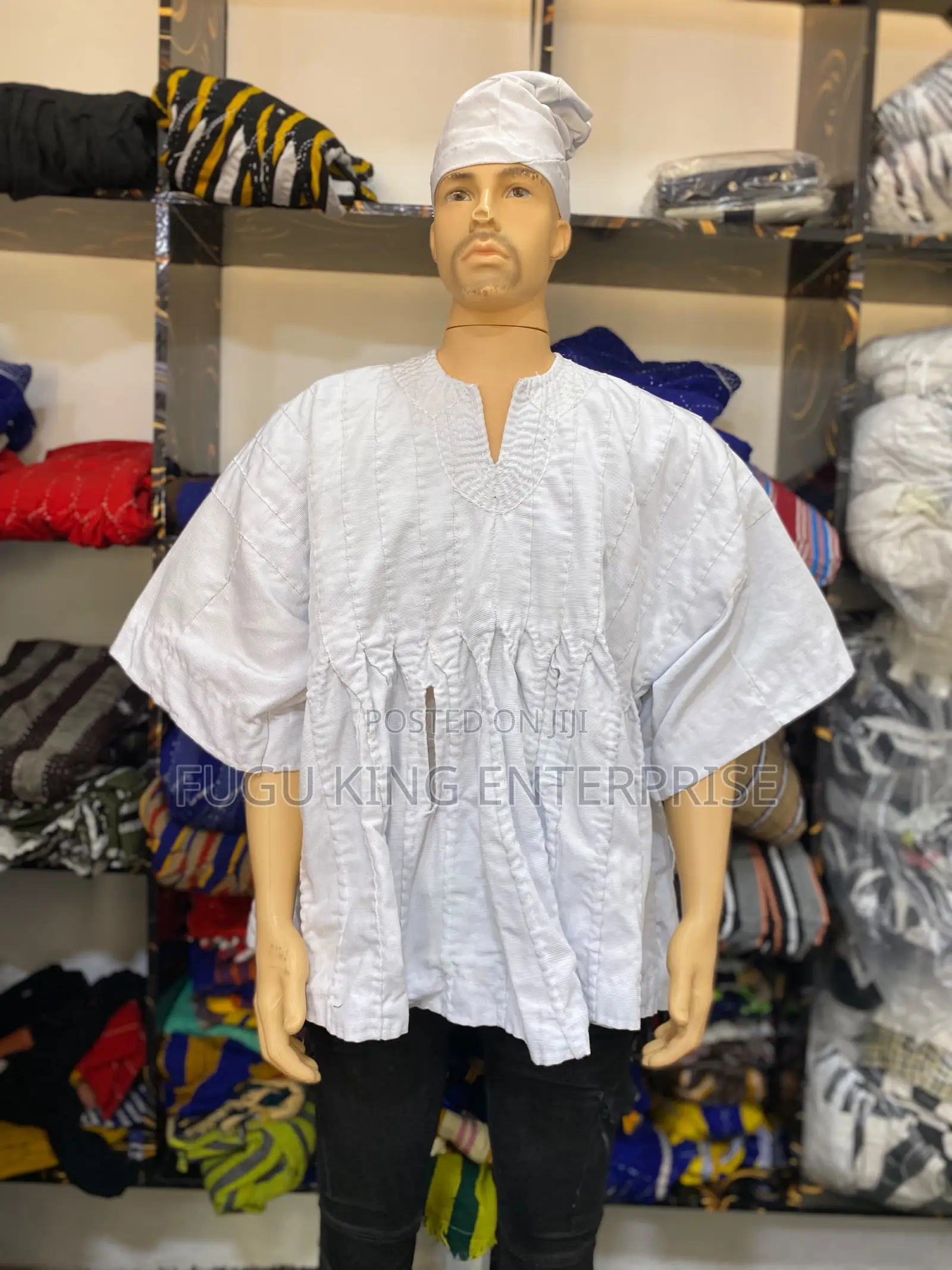 All White Fugu Wear Both for Men and Women