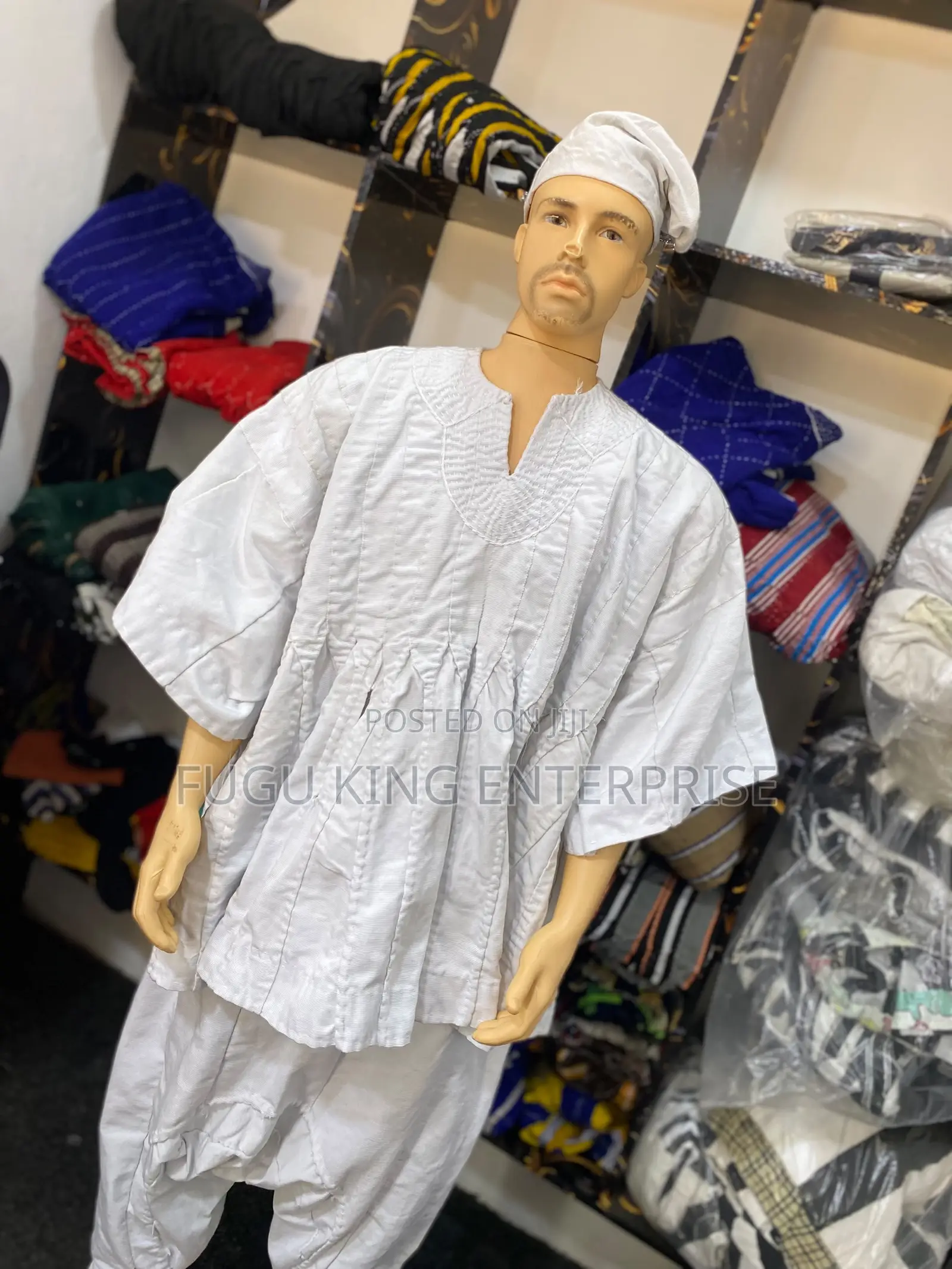 All White Fugu Wear Both for Men and Women