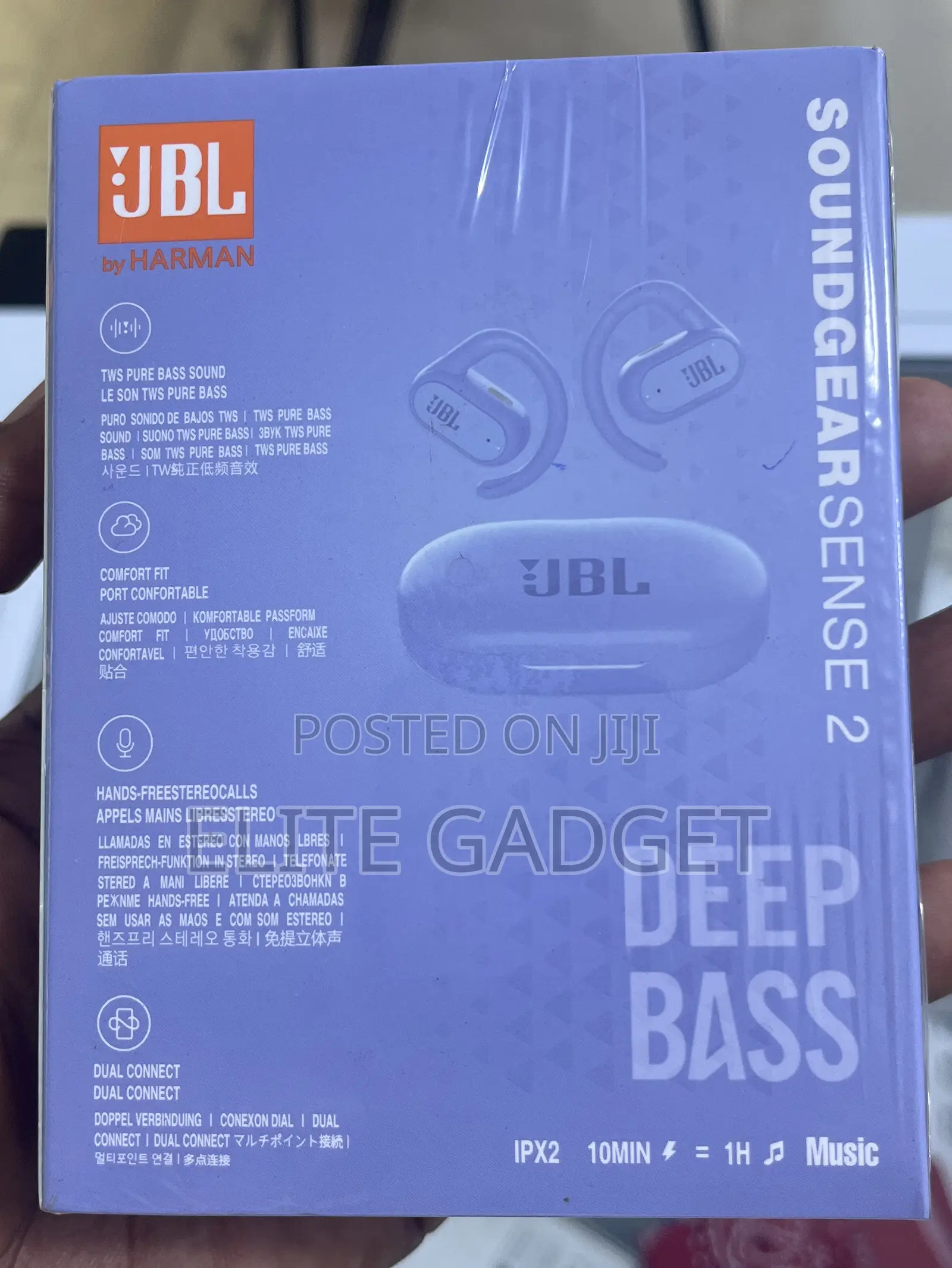 JBL Soundgear Sense 2 Wireless Earbuds – IP54 Water Resistant
