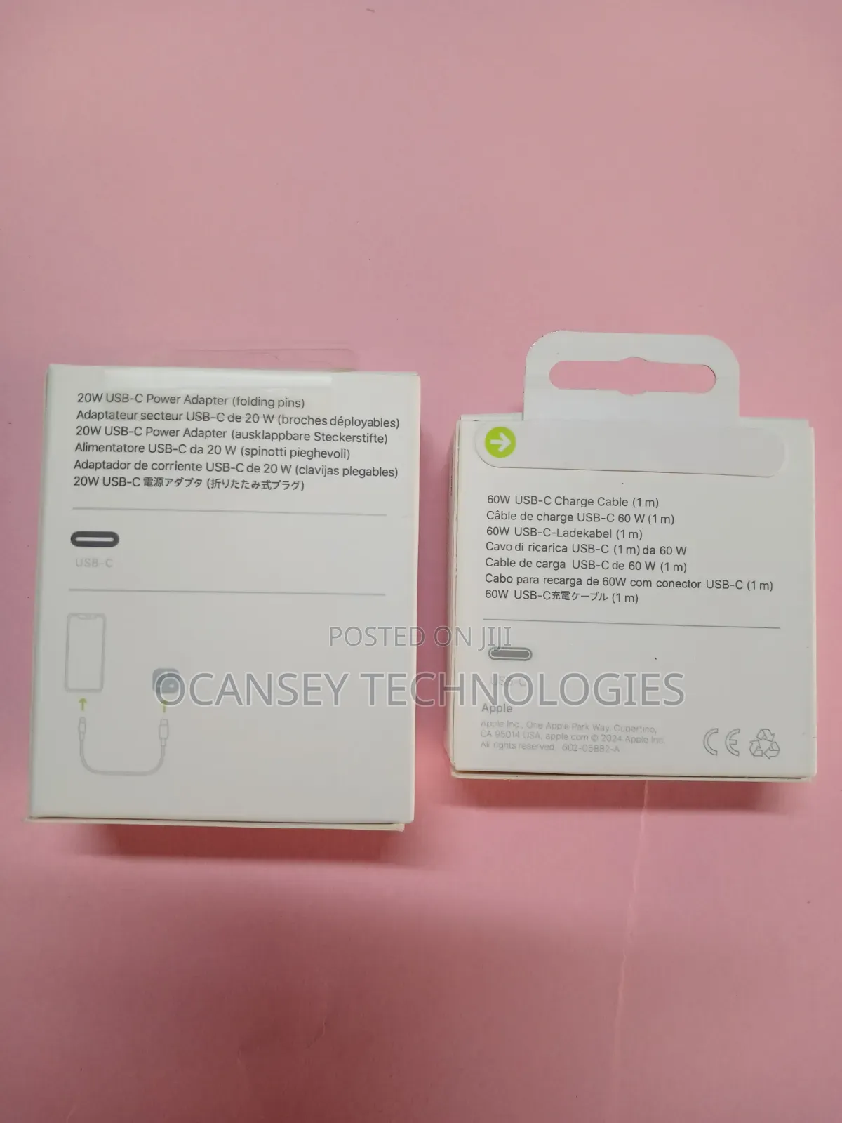 Original iPhone 20W 3-Pin Fast Head With Type-C to Type-C 1m Cable
