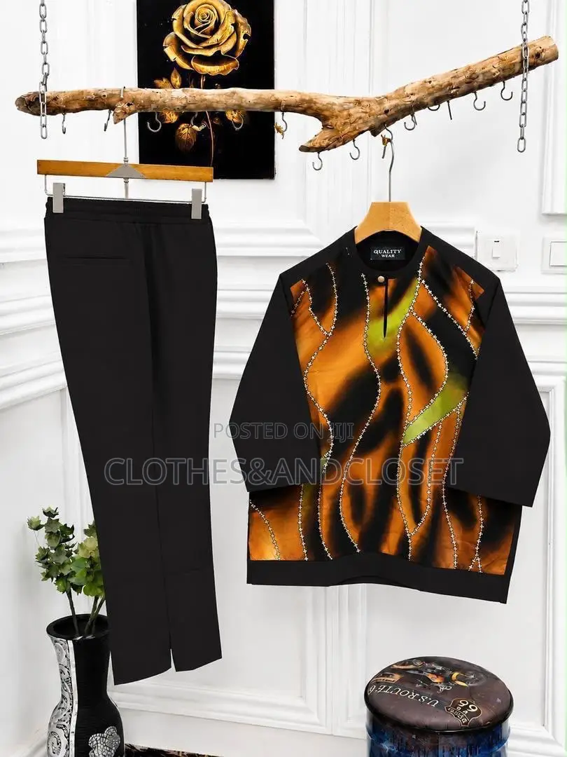 Two-Piece African Senator Suit