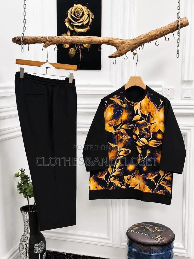 Two-Piece African Senator Suit
