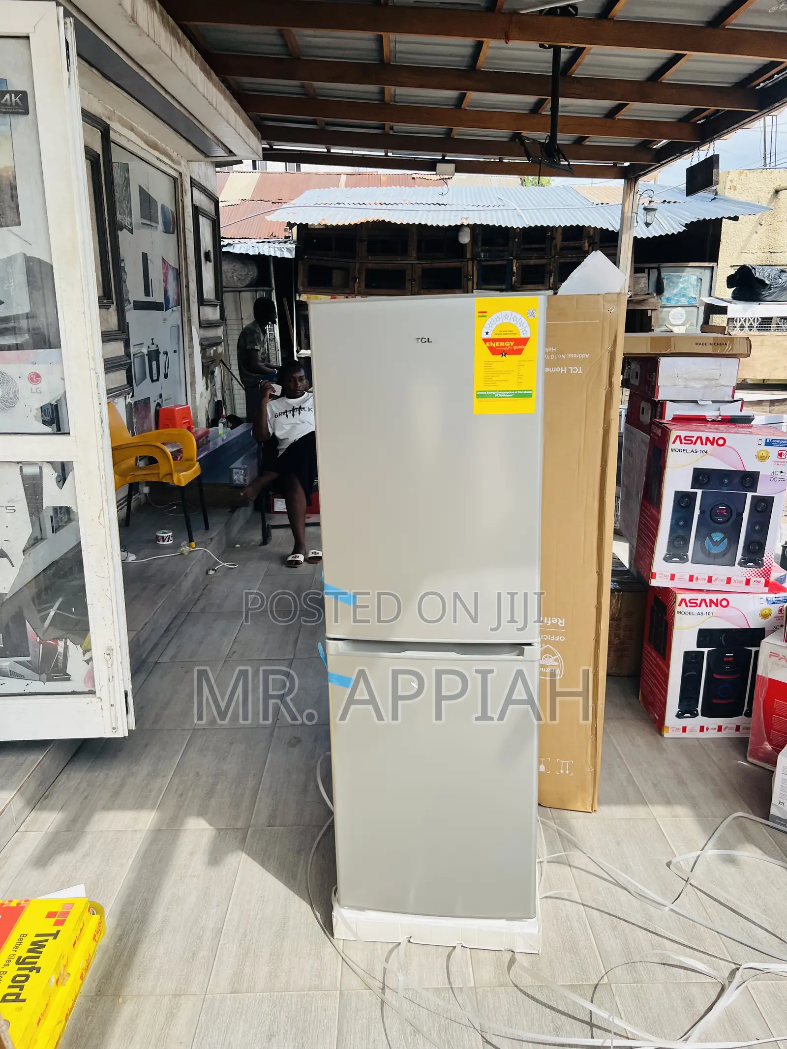 Classic TCL Bottom Mount Freezer Fridge(142Liters)Gray 