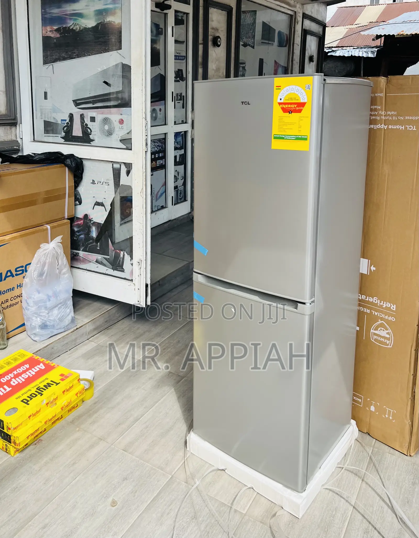 Super Affordable TCL 142Liters Double Door Electric Refrigerator.