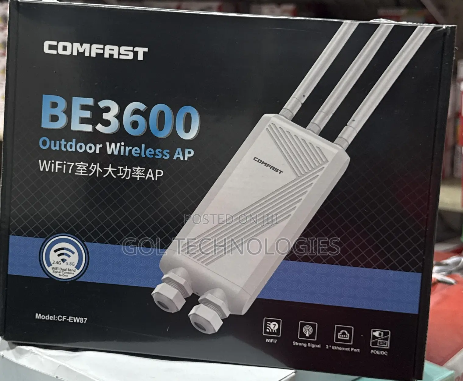 Comfast Be3600 Wifi7 Outdoor Wireless Ap Cf-Ew87