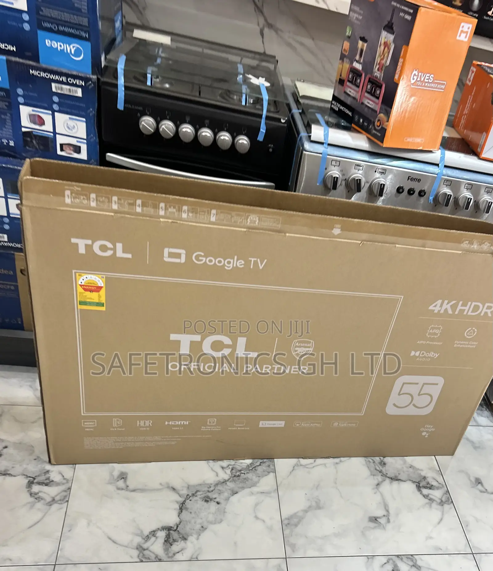 Durable Sleek TCL TV 55 Smart Satellite Andriod UHD 