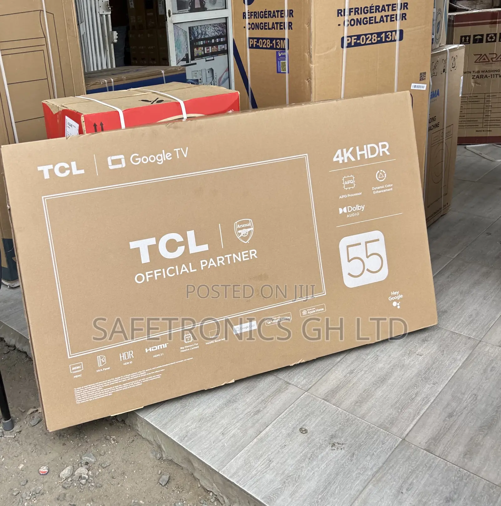 Top Class Sleek TCL TV 55 Smart Satellite Andriod UHD 