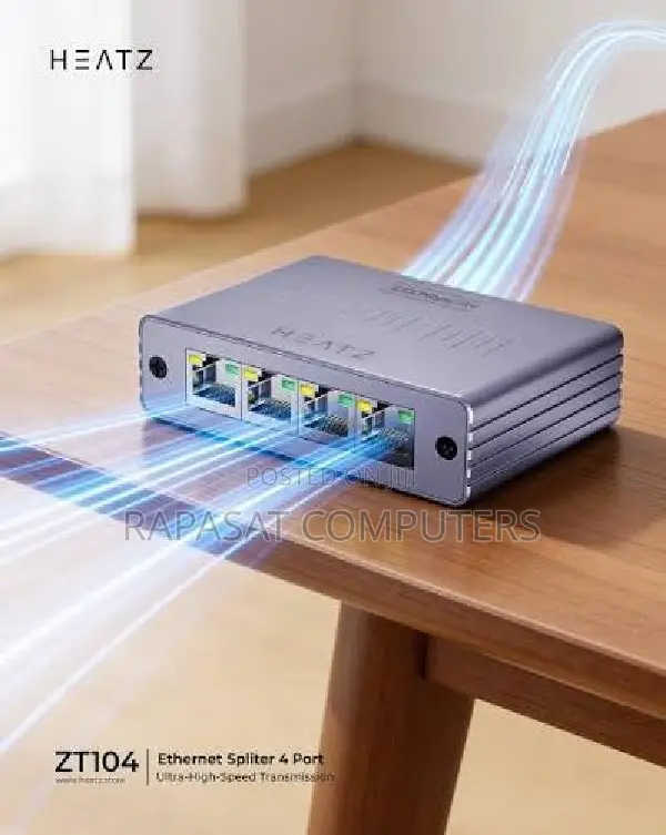Heatz ZT104 4-Port Ethernet Splitter