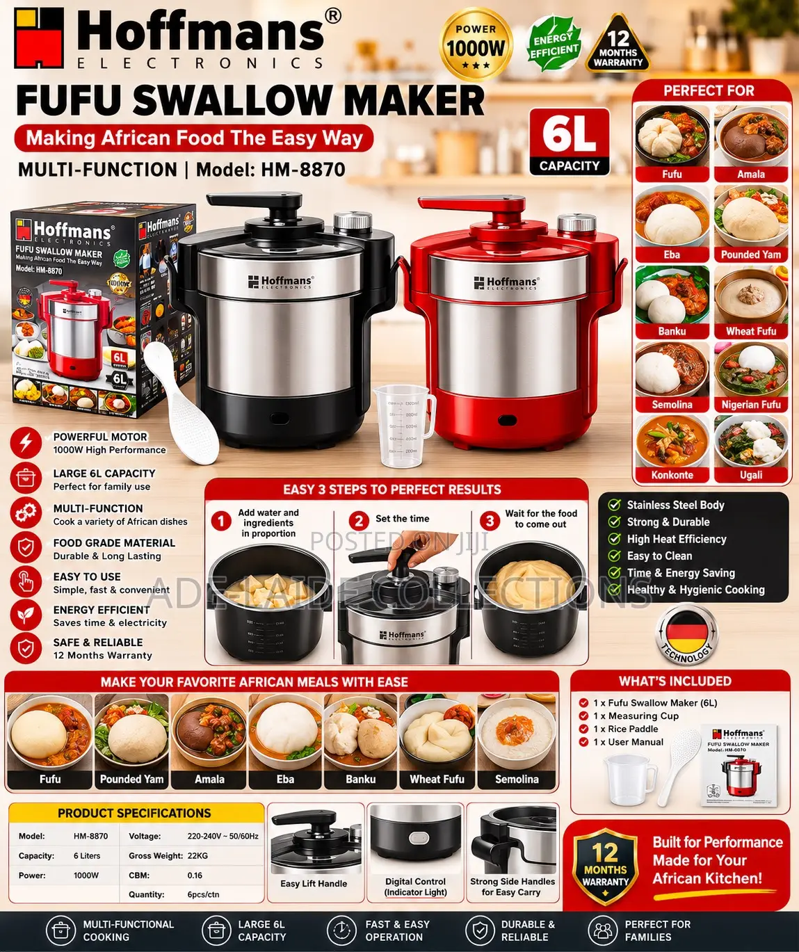 Swallow Maker Fufu Machine