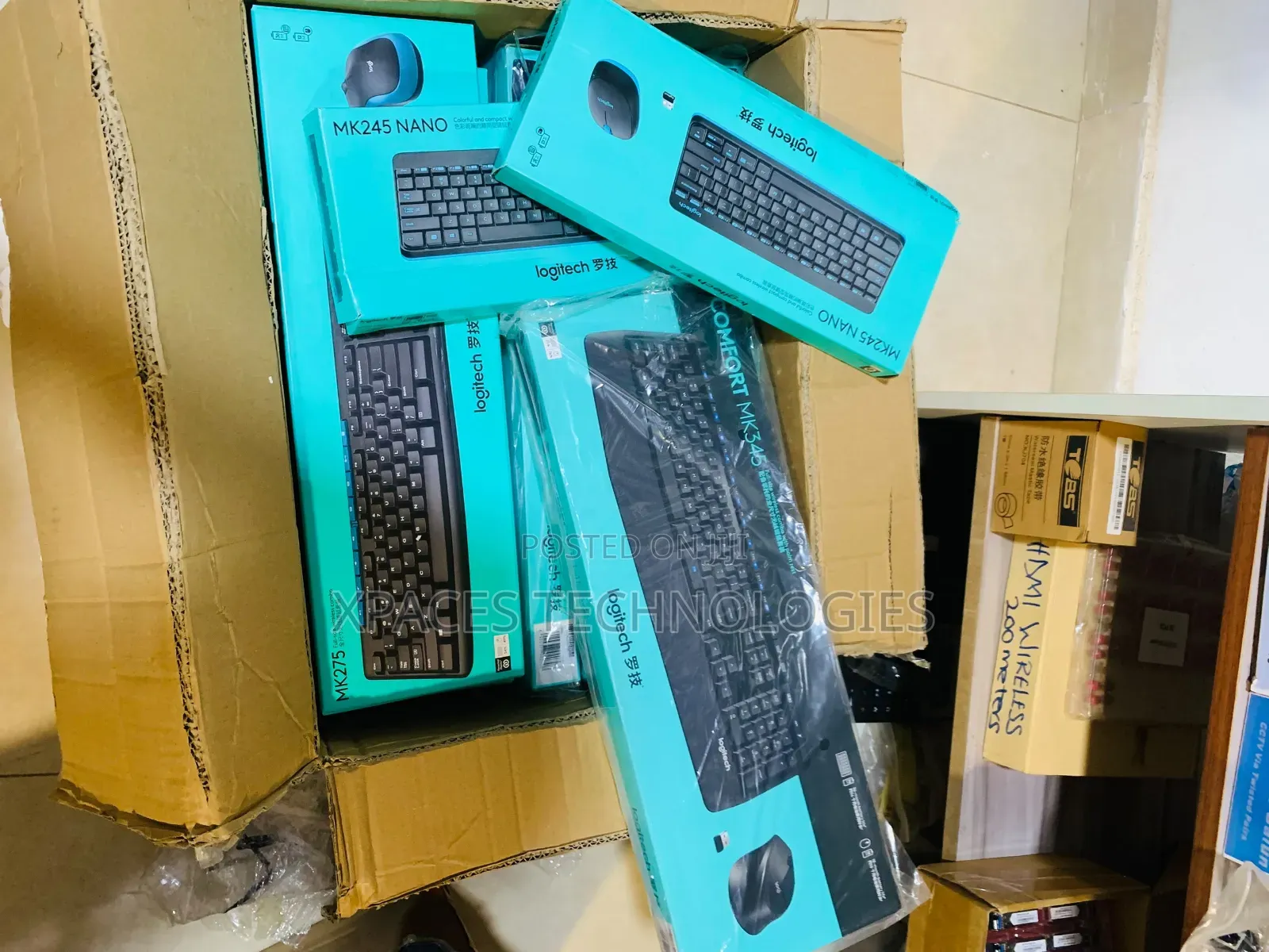 Logitech MK245 Nano Wireless Mini Keyboard and Mouse Set Home, Office