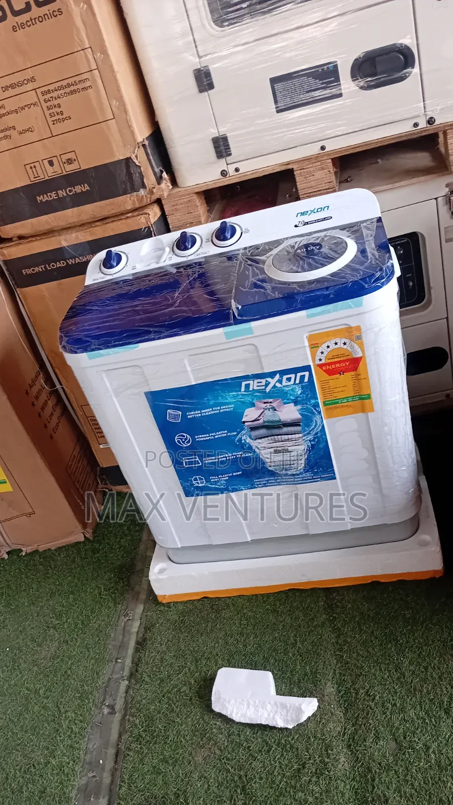 Powerful Nexon 7KG Top Load Washing Machine