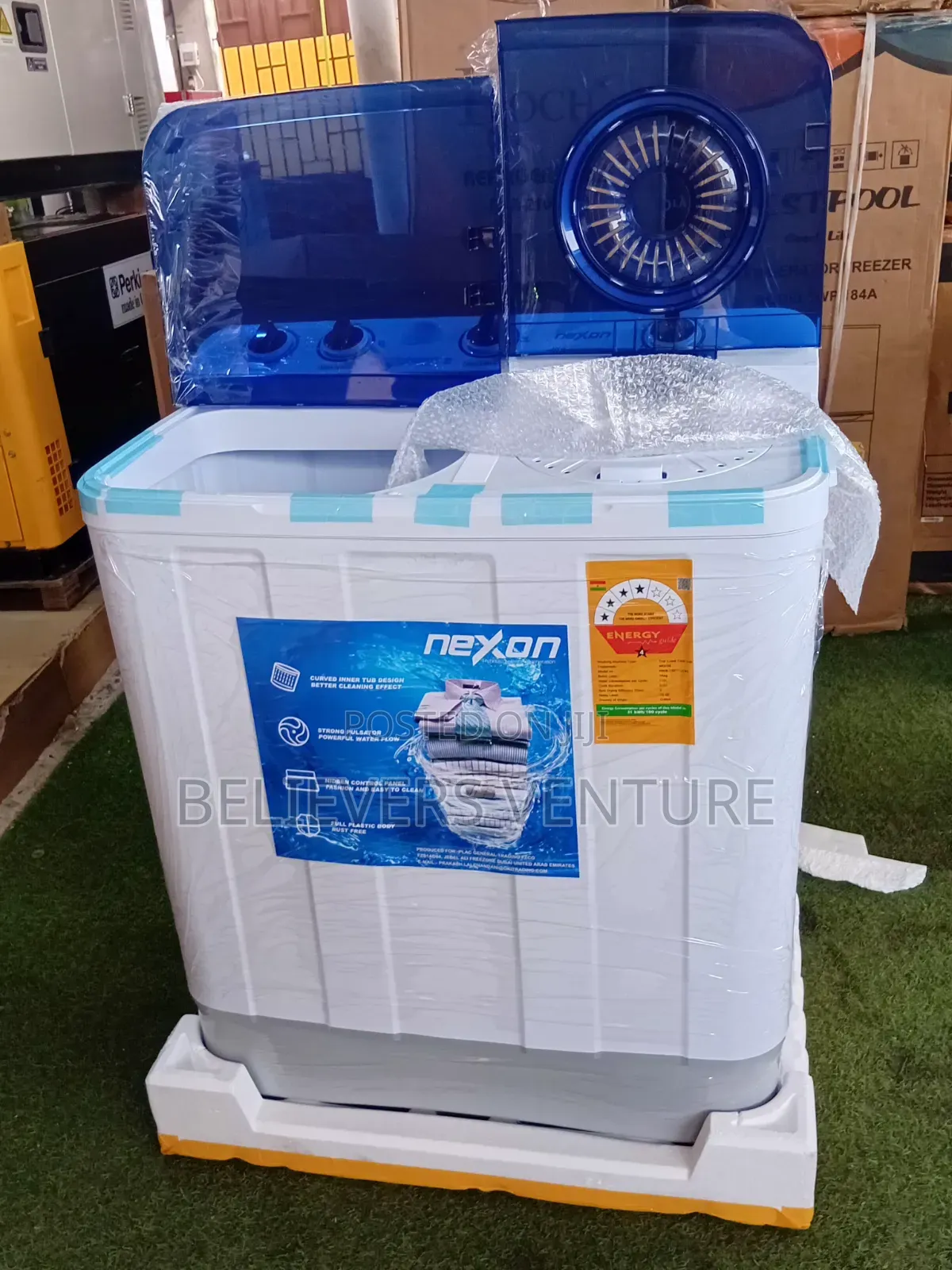 Nexon 7KG Washer – Quick Wash and Spin Function 75L