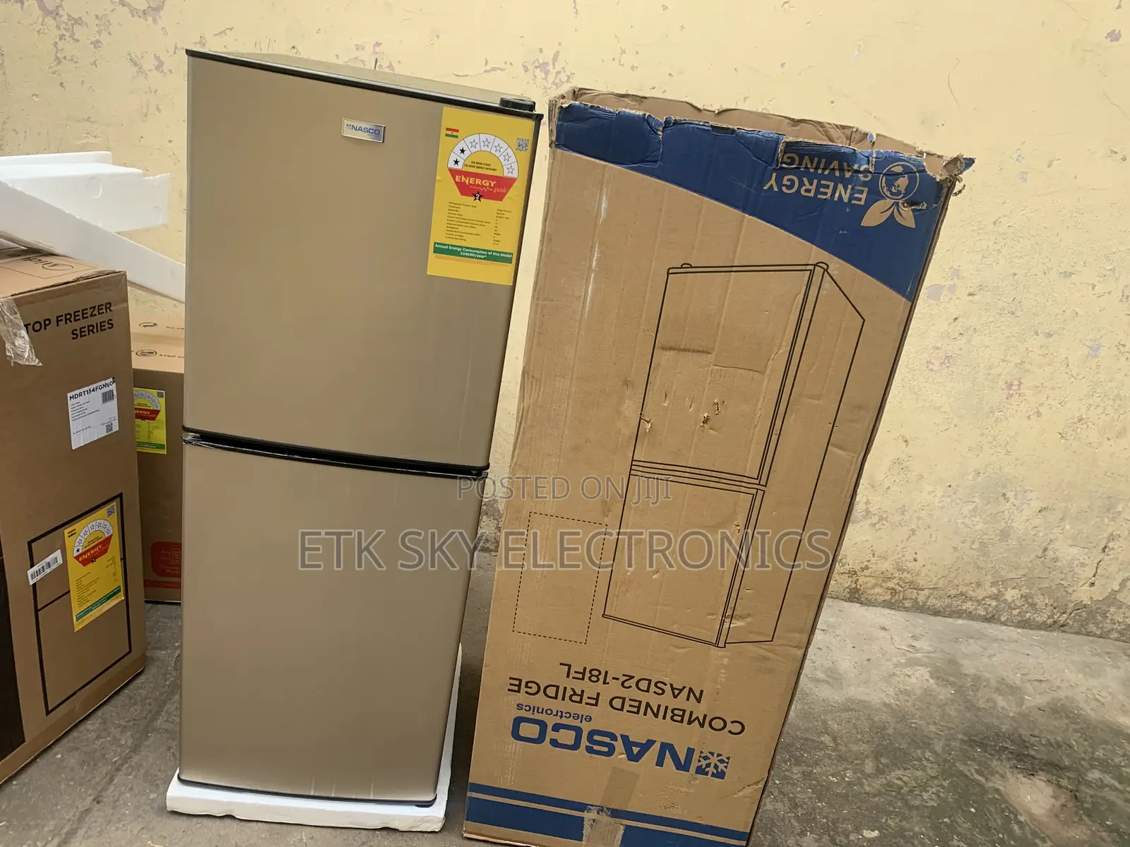 Affordable Nasco 136 Liters Double Door Fridge