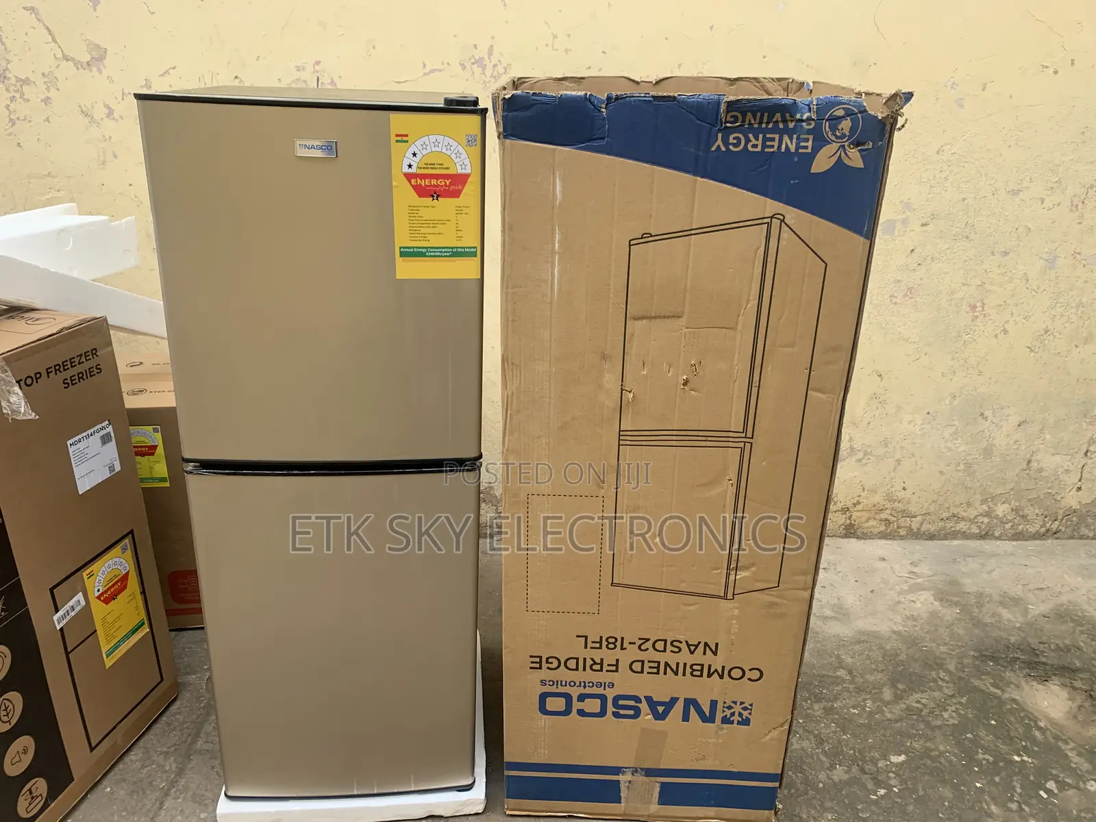 Affordable Nasco 136 Liters Double Door Fridge