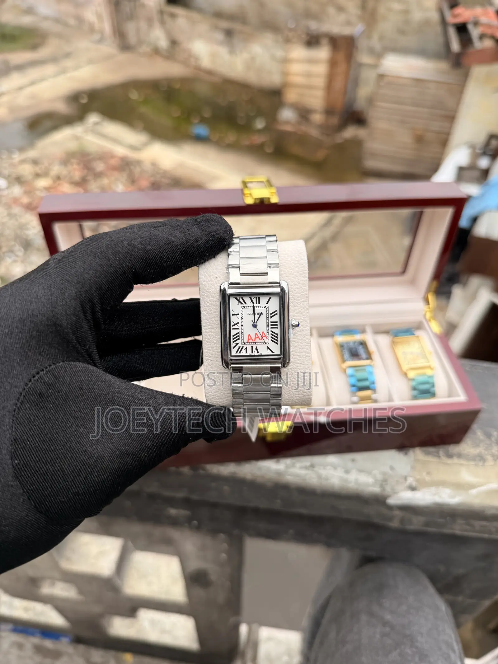 Stainless Steel Cartier Tank
