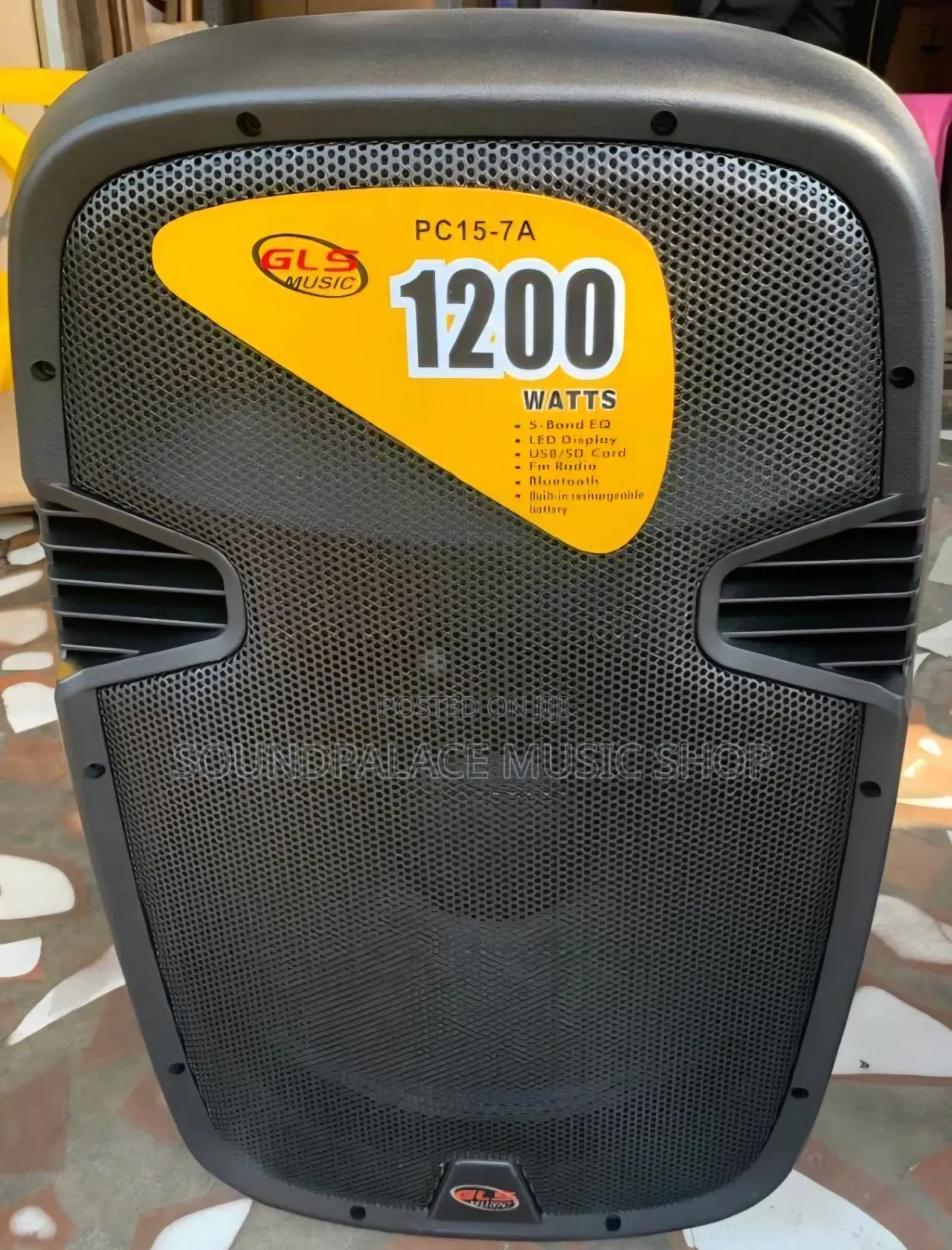 GLS Music PC15-7A 15inches Rechargeable Bluetooth Speaker