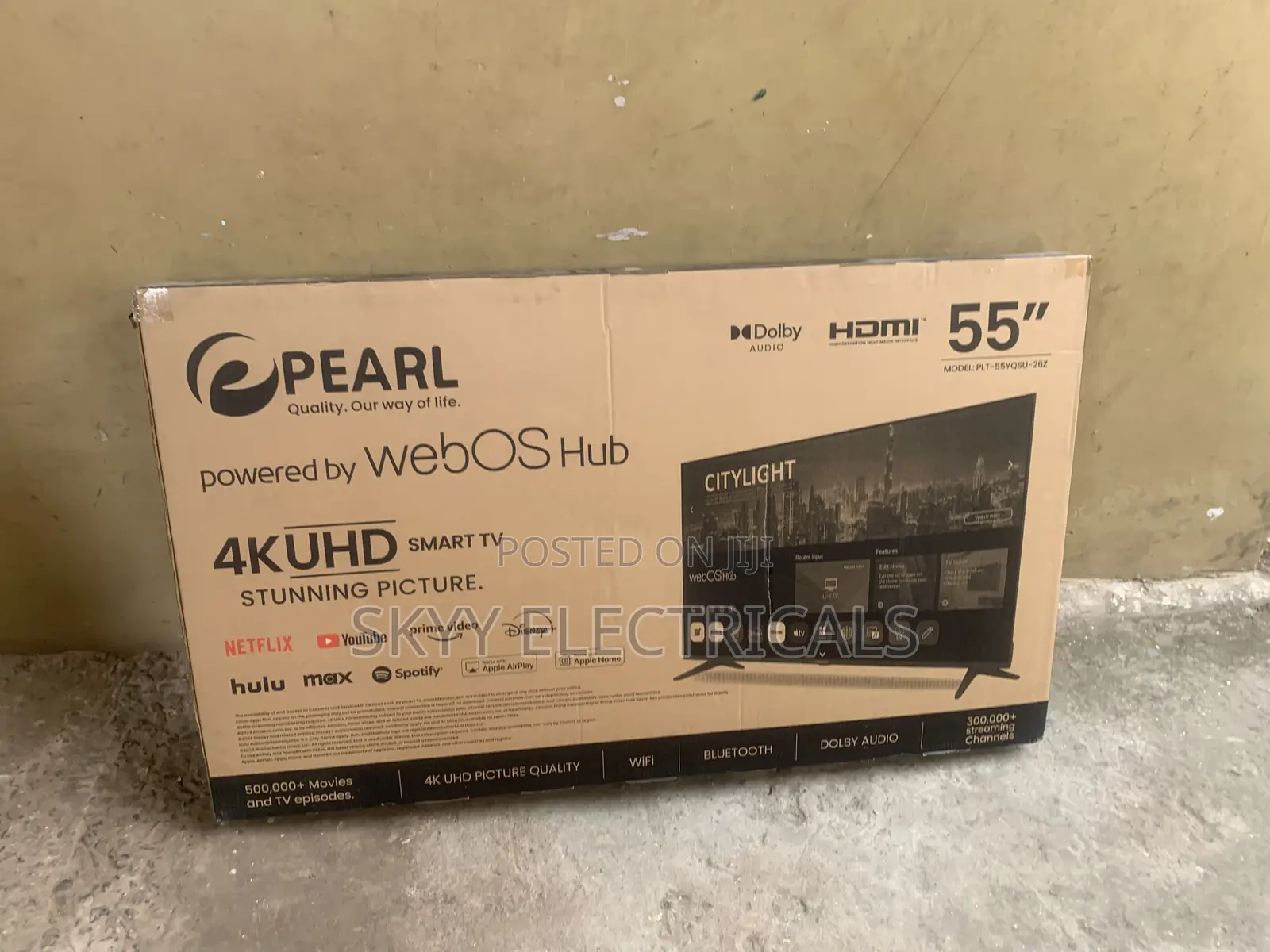 Sealed in Box Pearl 55inch Smart UHD TV