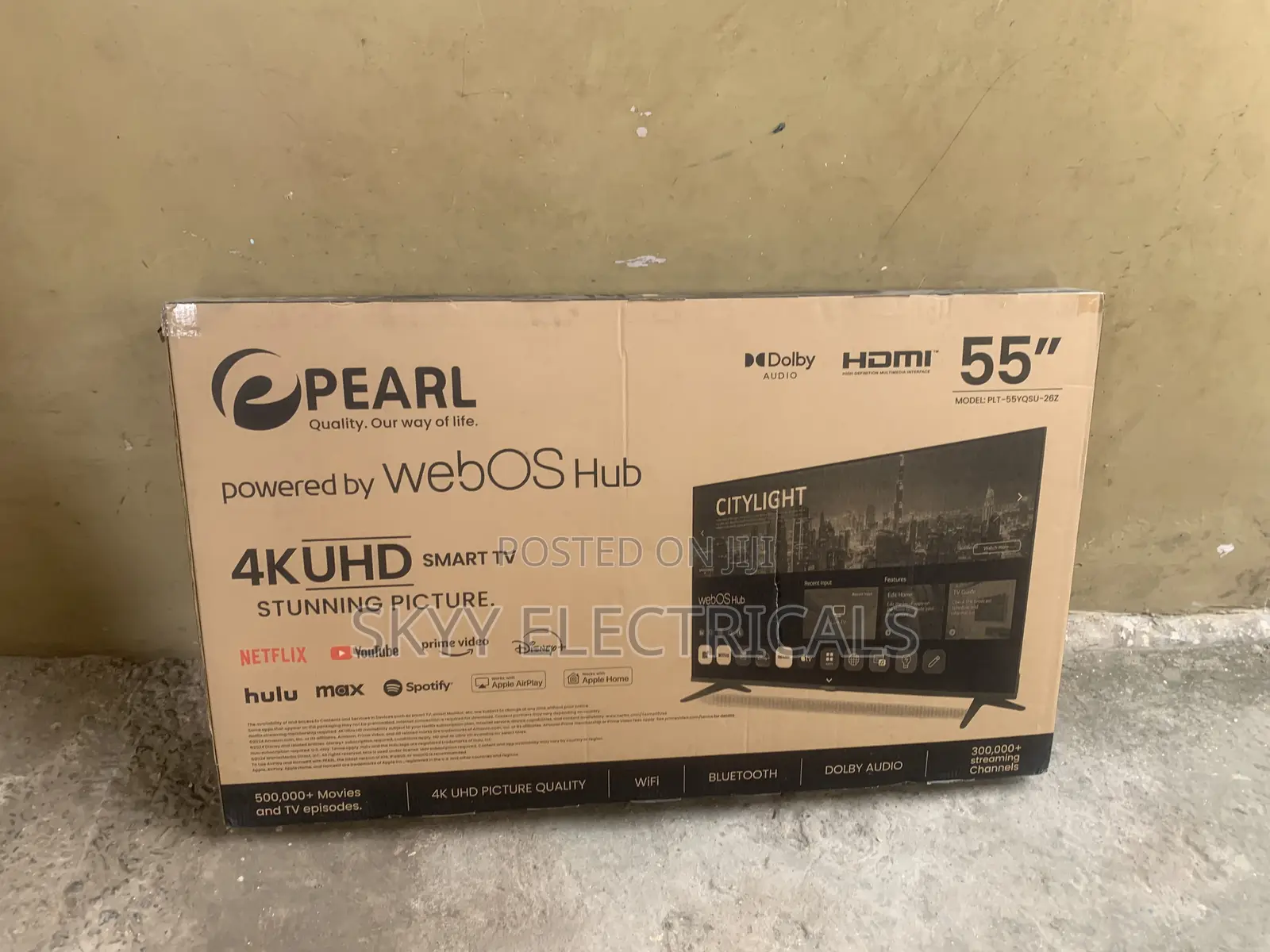 Sealed in Box Pearl 55inch Smart UHD TV