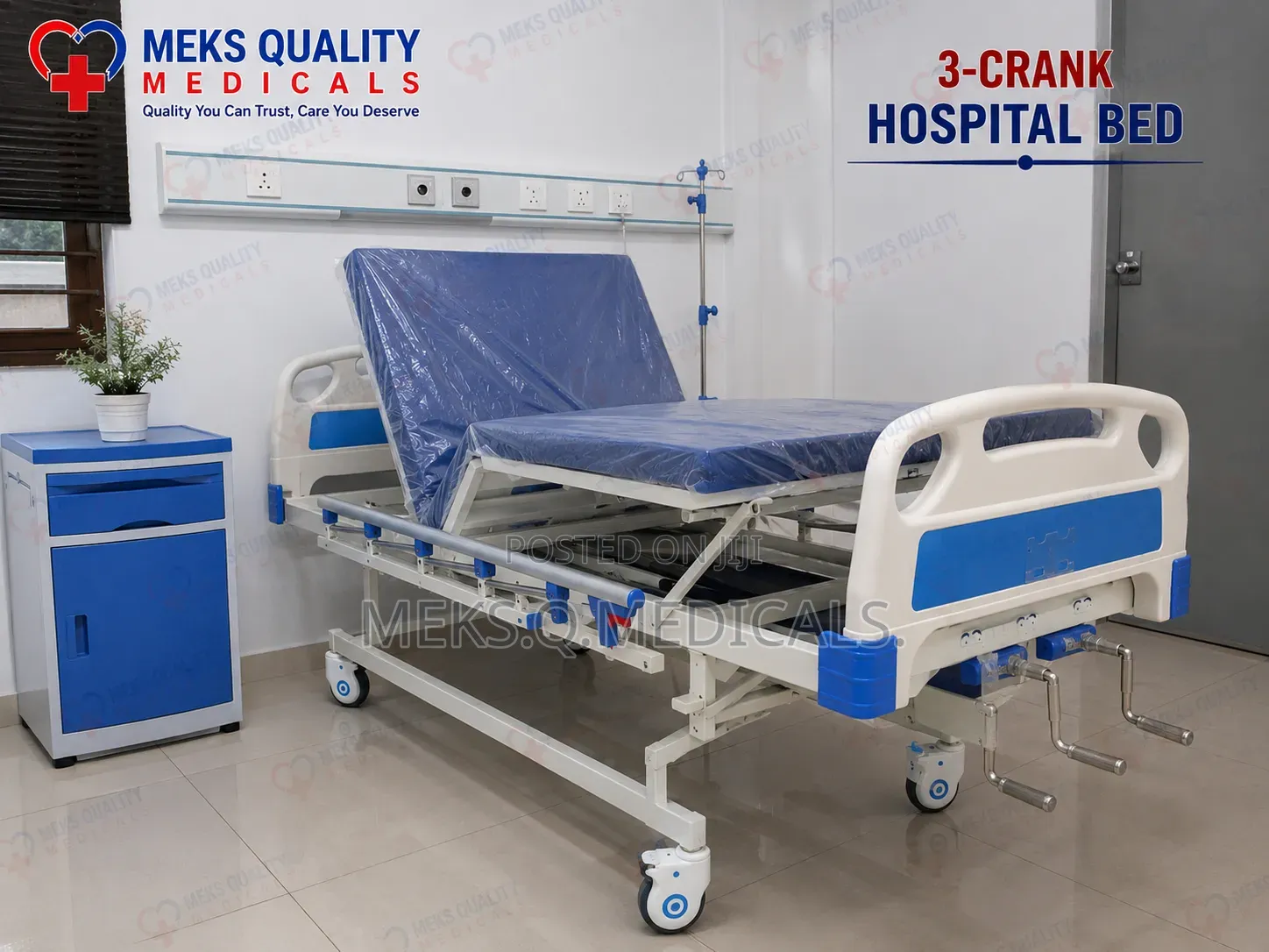 Hospital Bed 3 Crank