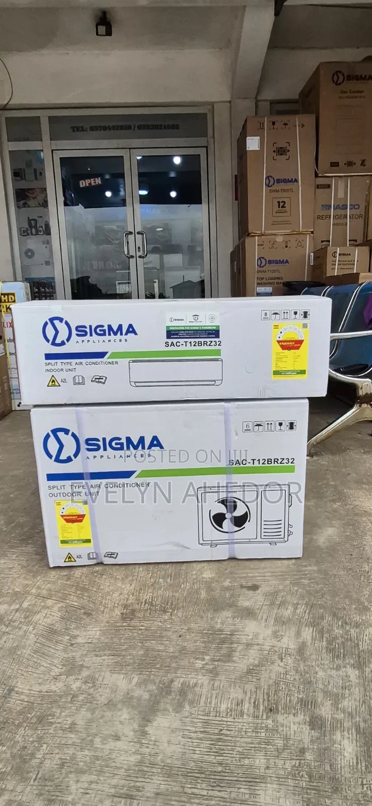 Fast Chilling Sigma AC 1.5hp 100% Pure Cupper for Sale