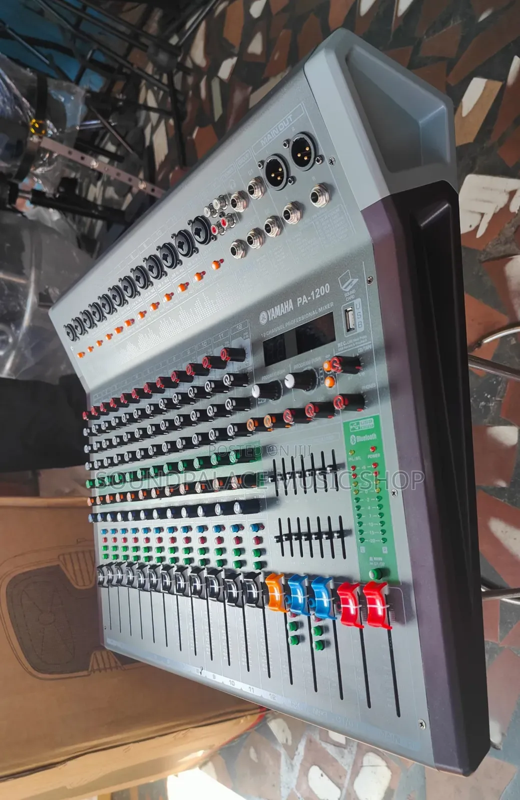 Yamaha PA-1200 12-Channel Audio Mixer With Bluetooth and USB