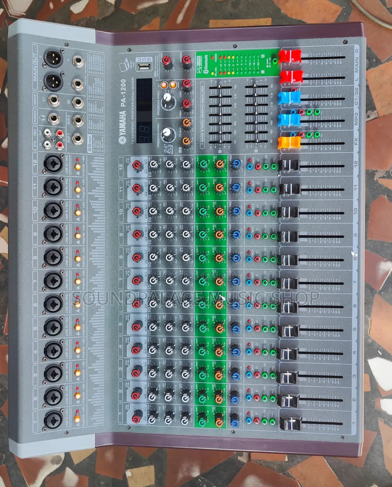 Yamaha PA-1200 12-Channel Audio Mixer With Bluetooth and USB