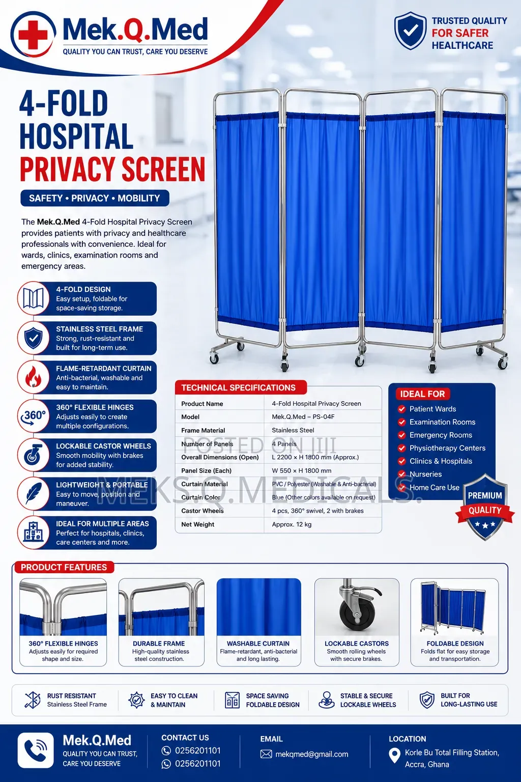 Ward Screen ( 4 Fold )