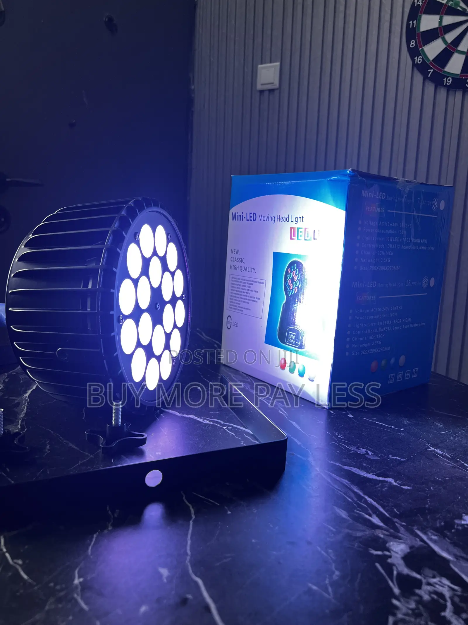 Professional 18-Led Flat PAR Stage Light Fixture