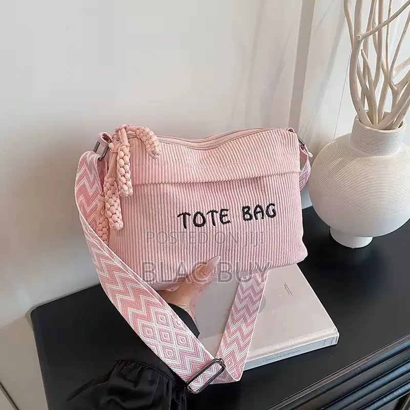 Corduroy Crossbody and Shoulder Bags for Women With Adjustable Zip