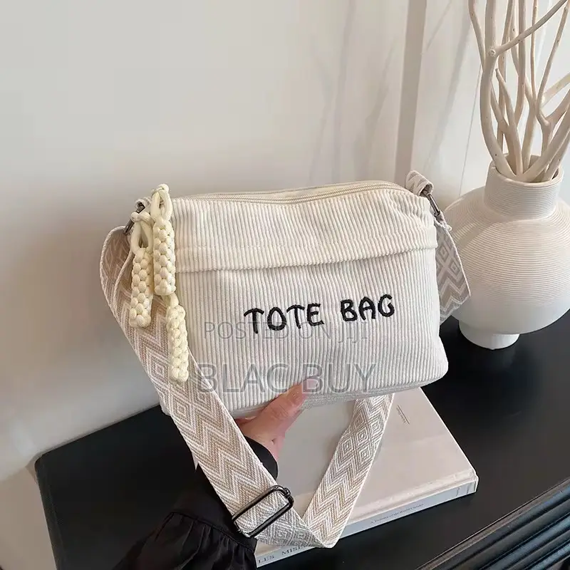 Corduroy Crossbody and Shoulder Bags for Women With Adjustable Zip