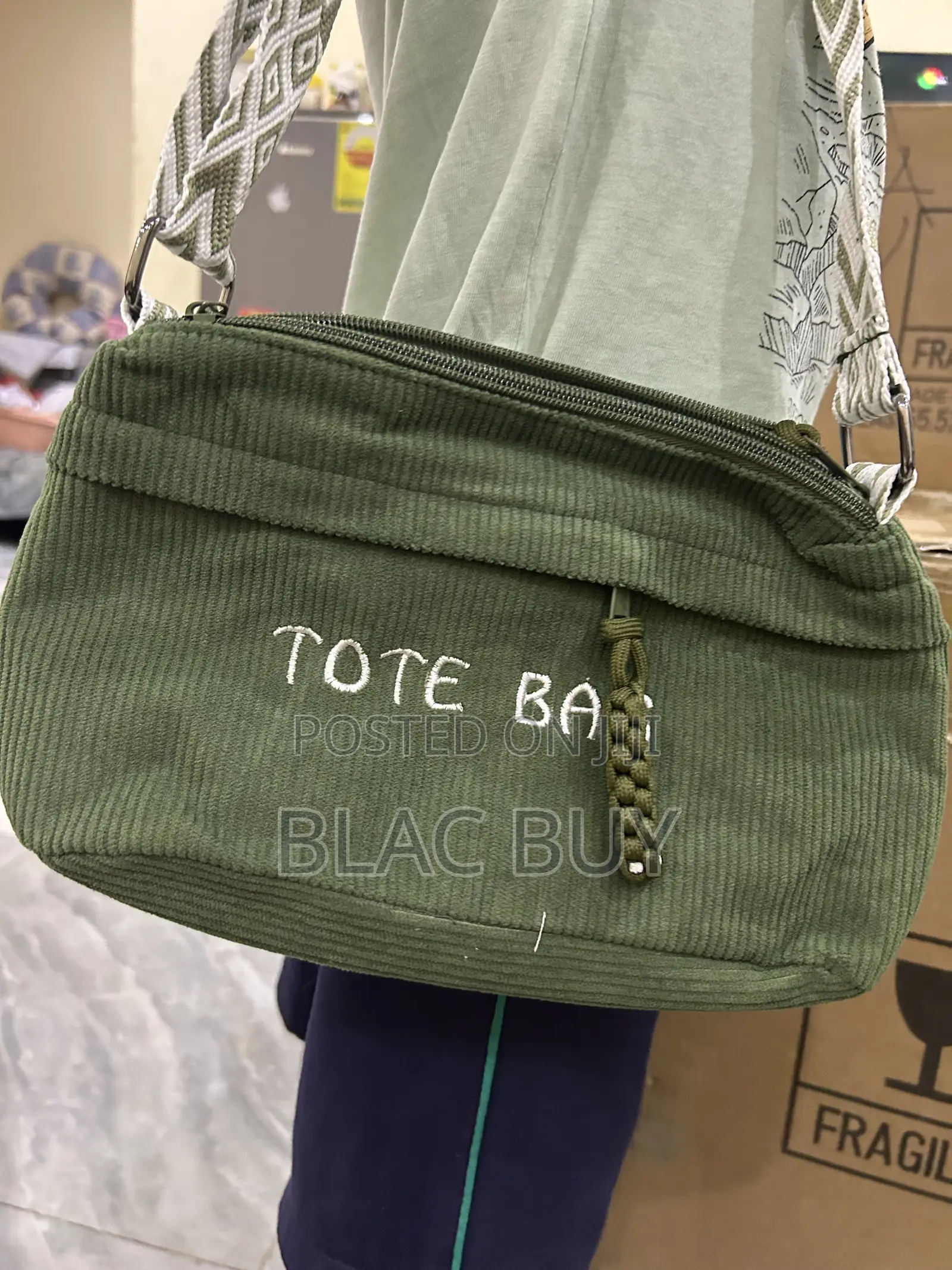 Corduroy Crossbody and Shoulder Bags for Women With Adjustable Zip