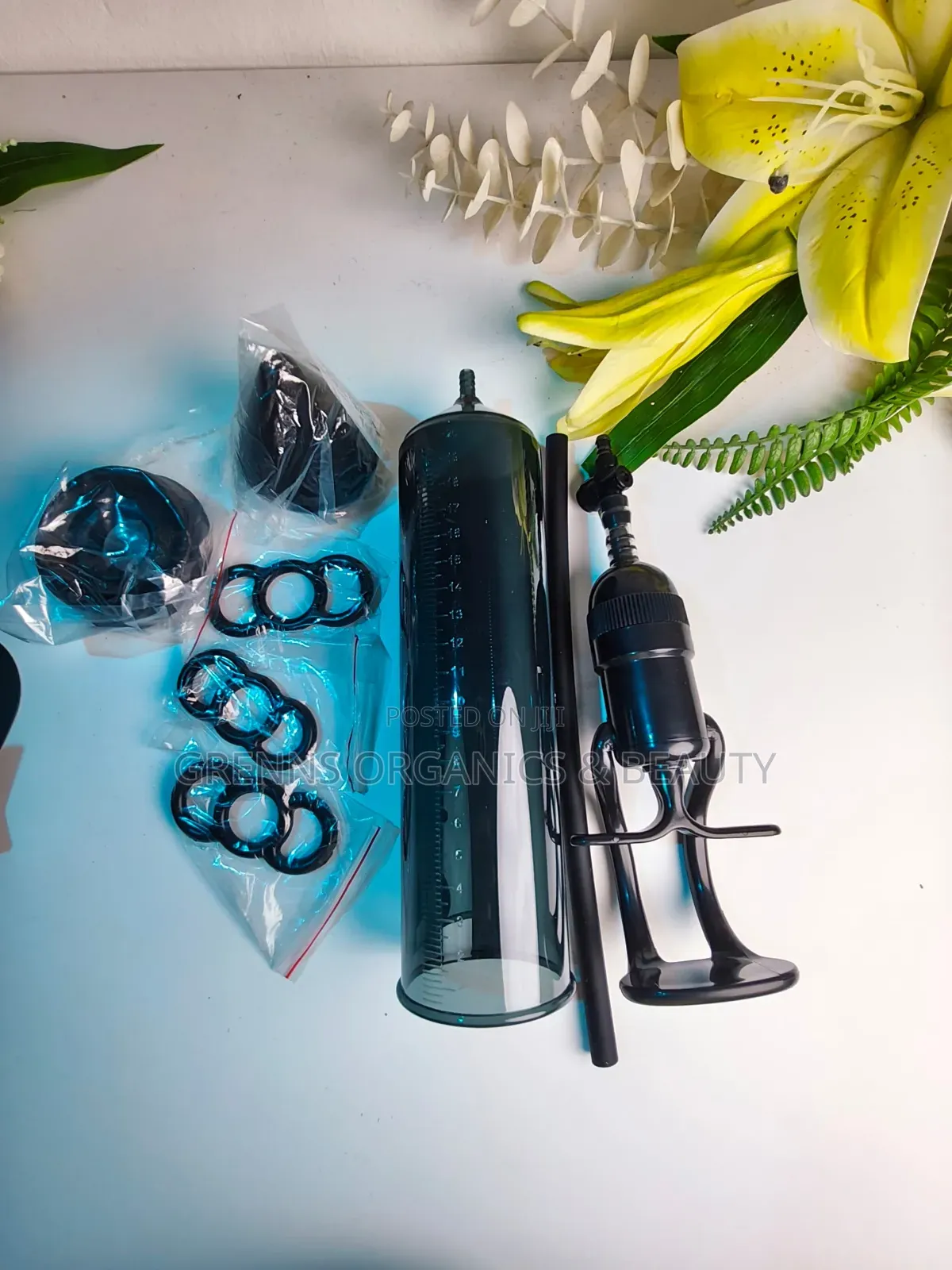 Penis Pump Vacuum Enlargement Kit – Cock Rings Sleeves