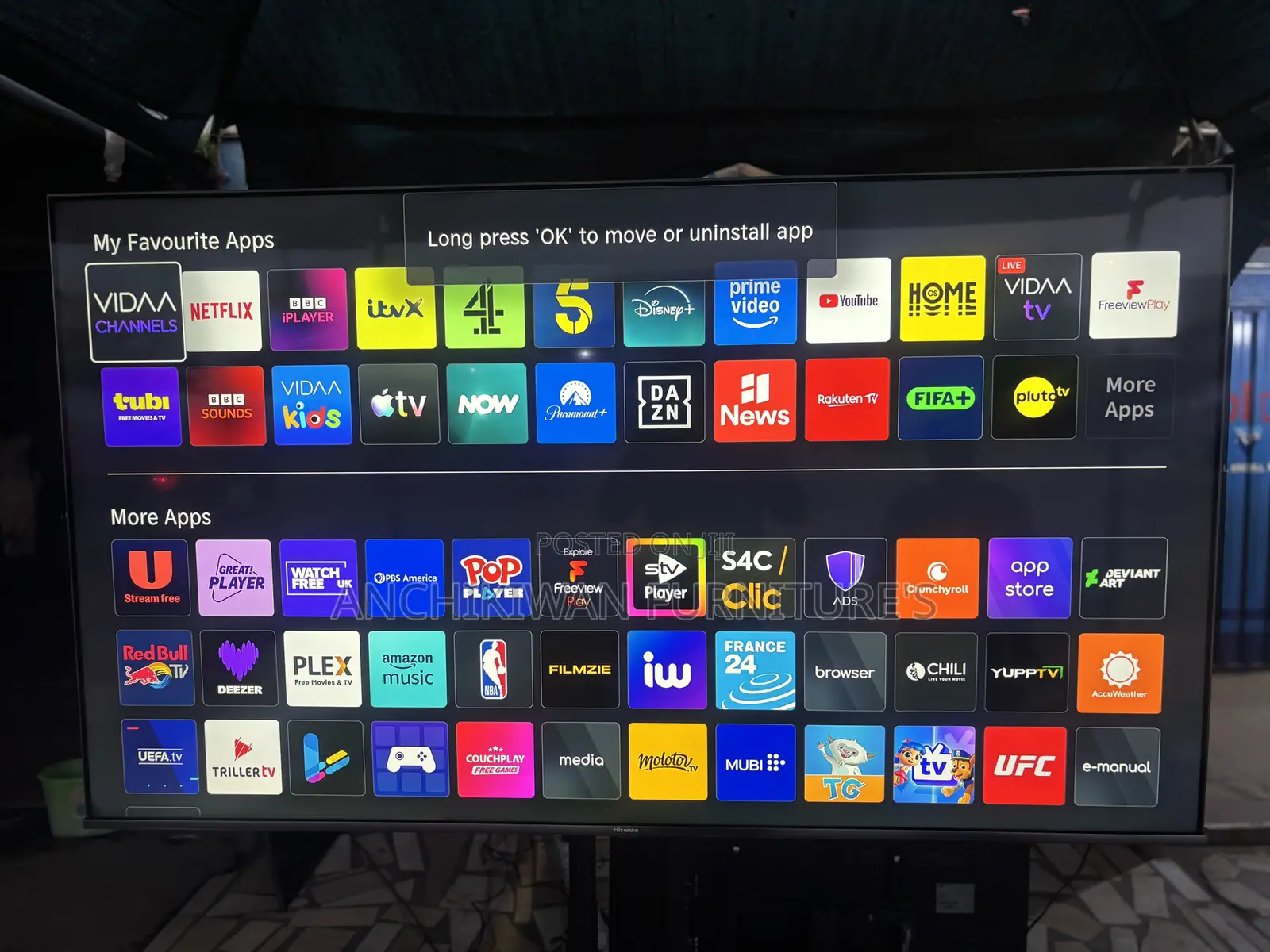 Hisense QLED 75 Inch Smart Vidaa Os Software/Satelite/Bluetooth TV