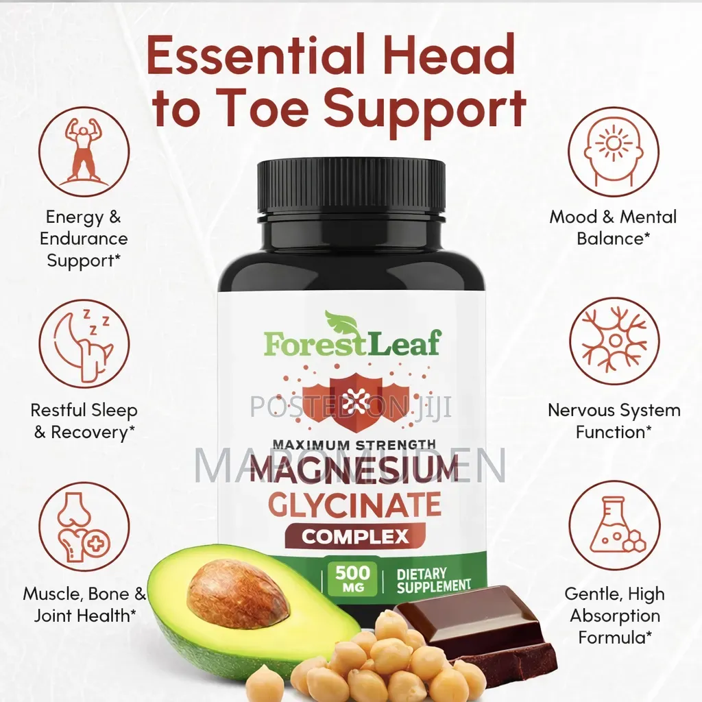 Forest Leaf Magnesium Glycinate Complex 500 Mg
