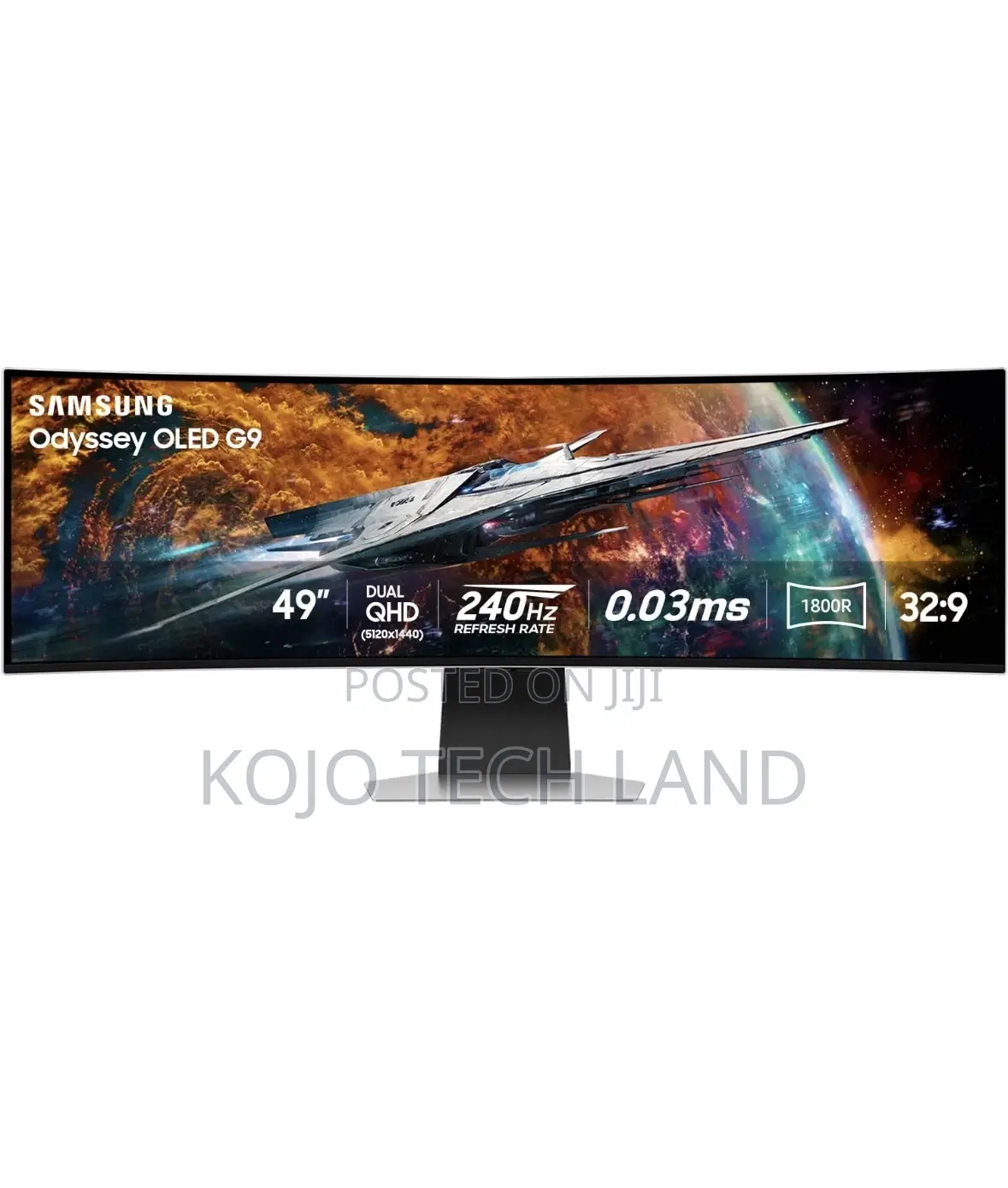 Samsung 49-Inch Odyssey G9 QD-OLED G-Sync Curved Gaming Monitor