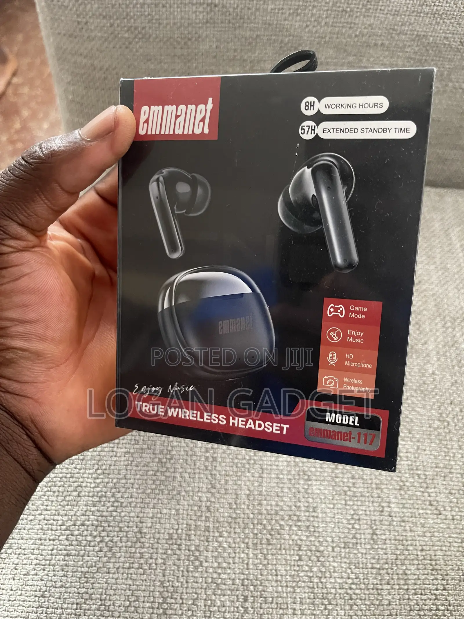 Emmanet-117 True Wireless Bluetooth Earbuds –